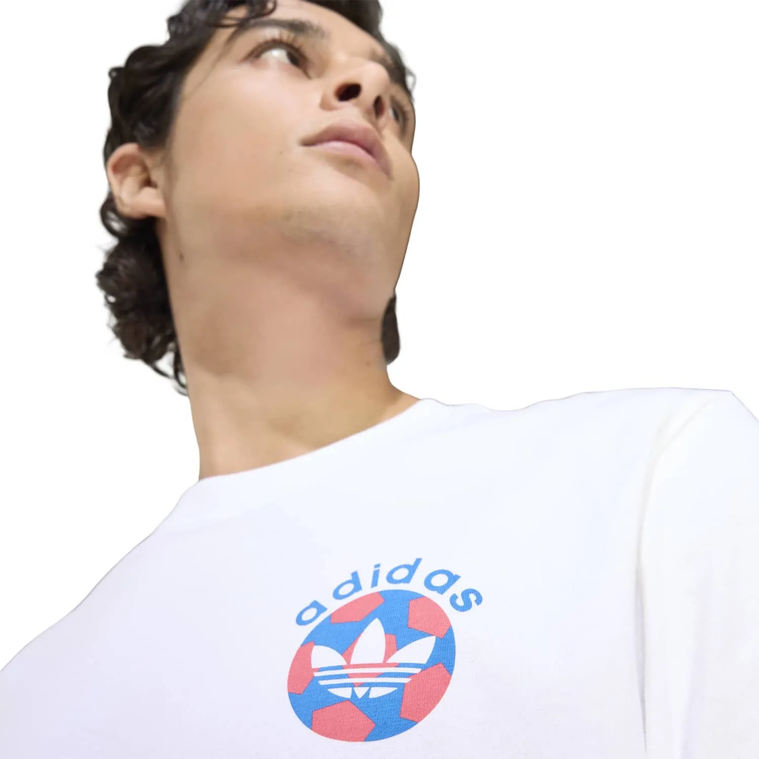 adidas Erkek Beyaz Archive Baskılı Tişört KD1424 - Görsel 3