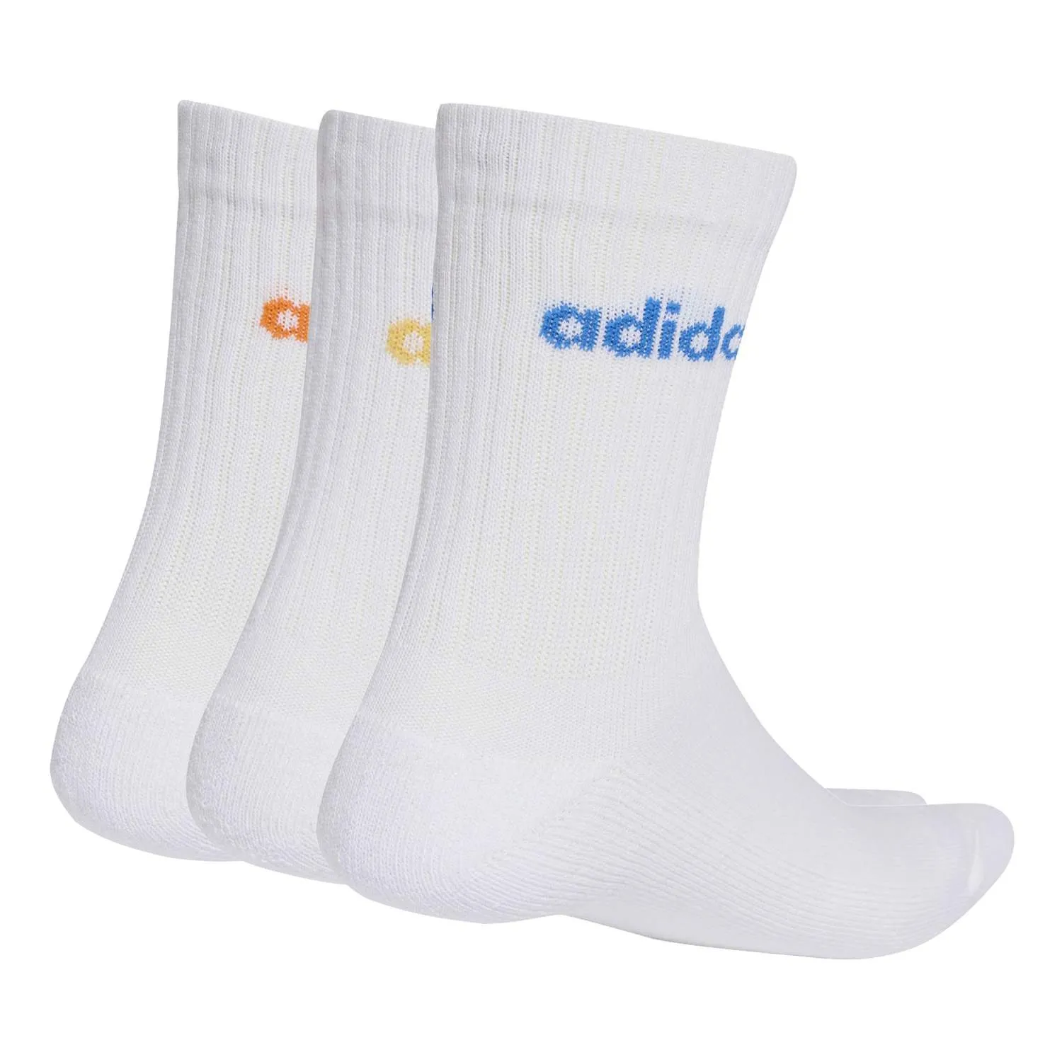 adidas Unisex Beyaz Linear Crew 3P Çorap KD1717 - Görsel 2