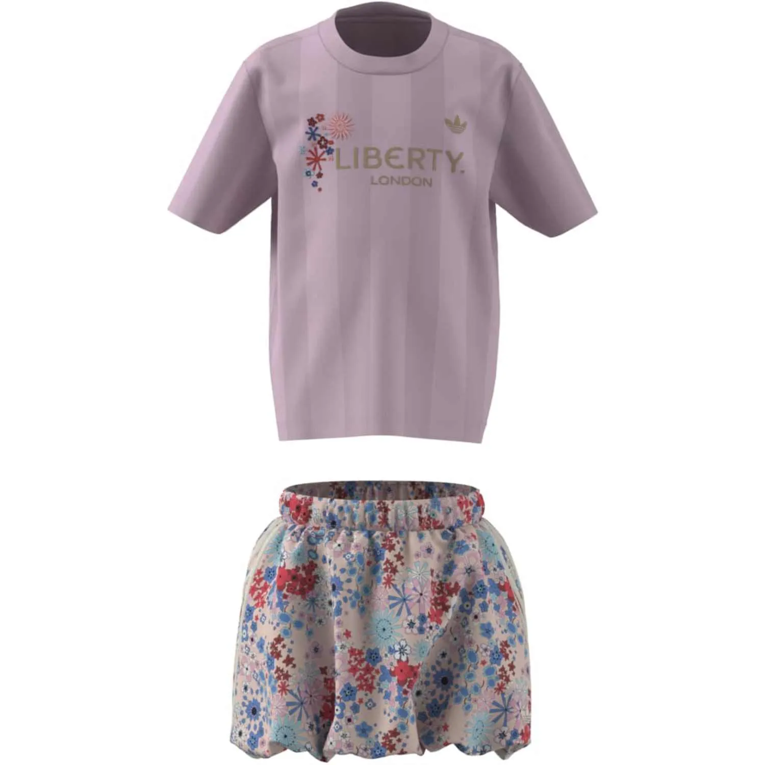 adidas Çocuk Originals & Liberty London Pembe Alt Üst Takım KD1739 - Görsel 5