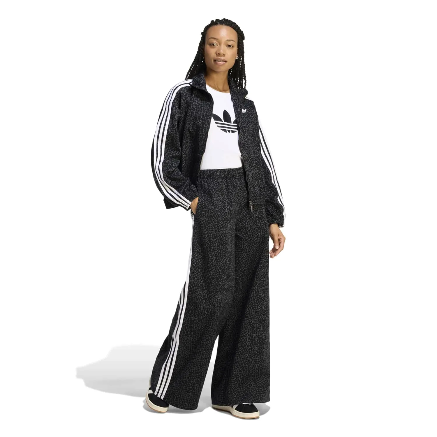 adidas Kadın Fırebird Siyah Oversize Denim Pantolon KD2816 - Görsel 2