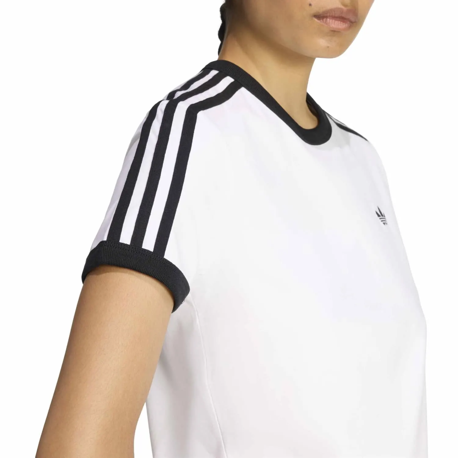 adidas Kadın 3 Şeritli Slim Kadın Tişört KD3683 - Görsel 3