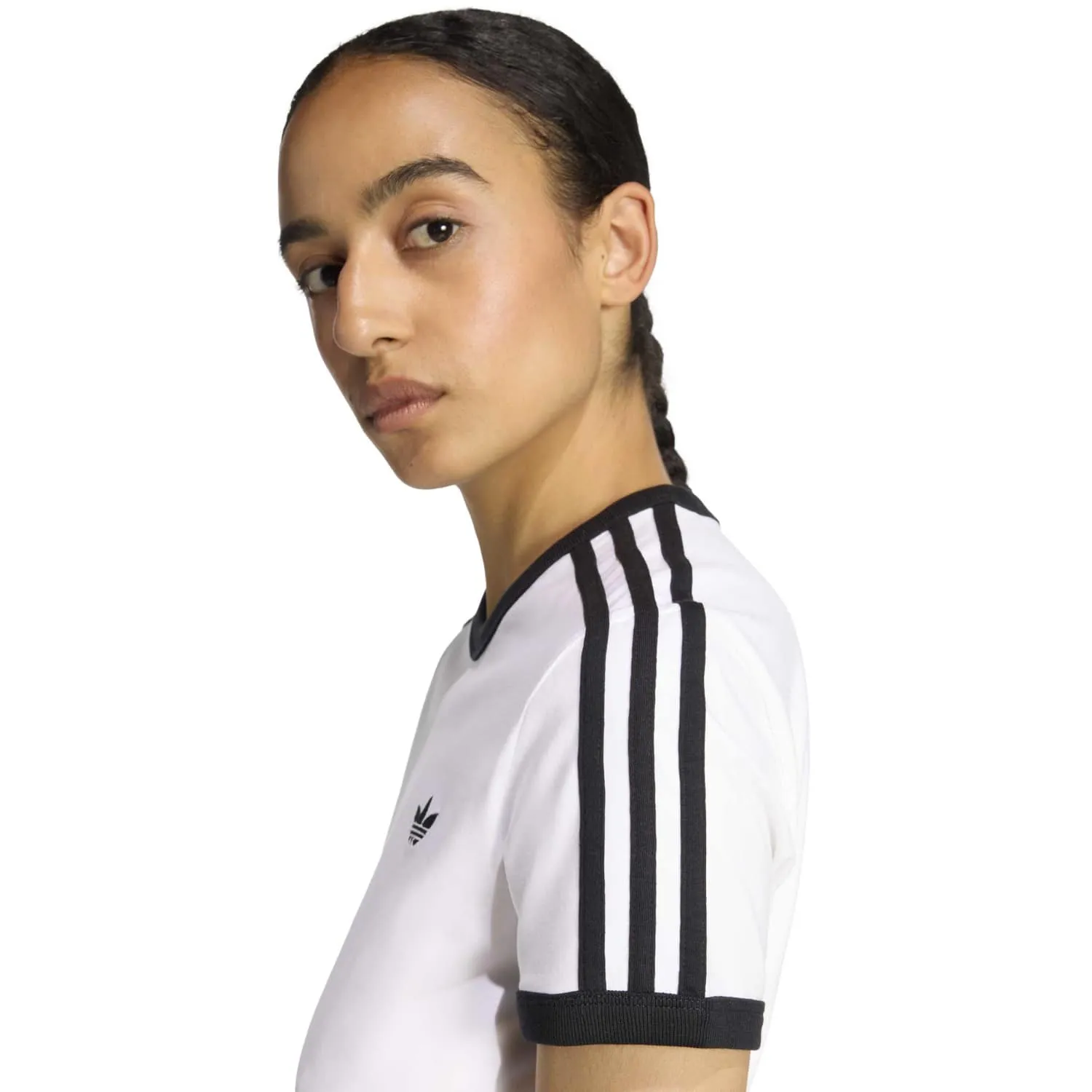 adidas Kadın 3 Şeritli Slim Kadın Tişört KD3683 - Görsel 4