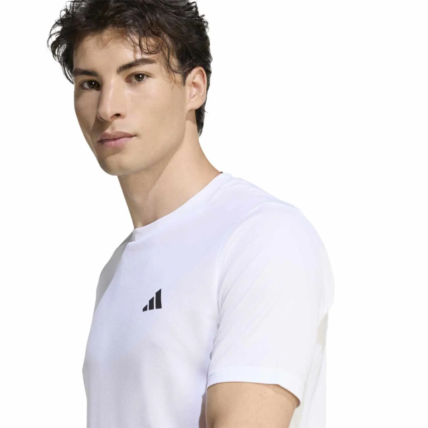 adidas Erkek We Bas Beyaz Tişört KD5453 - Görsel 4