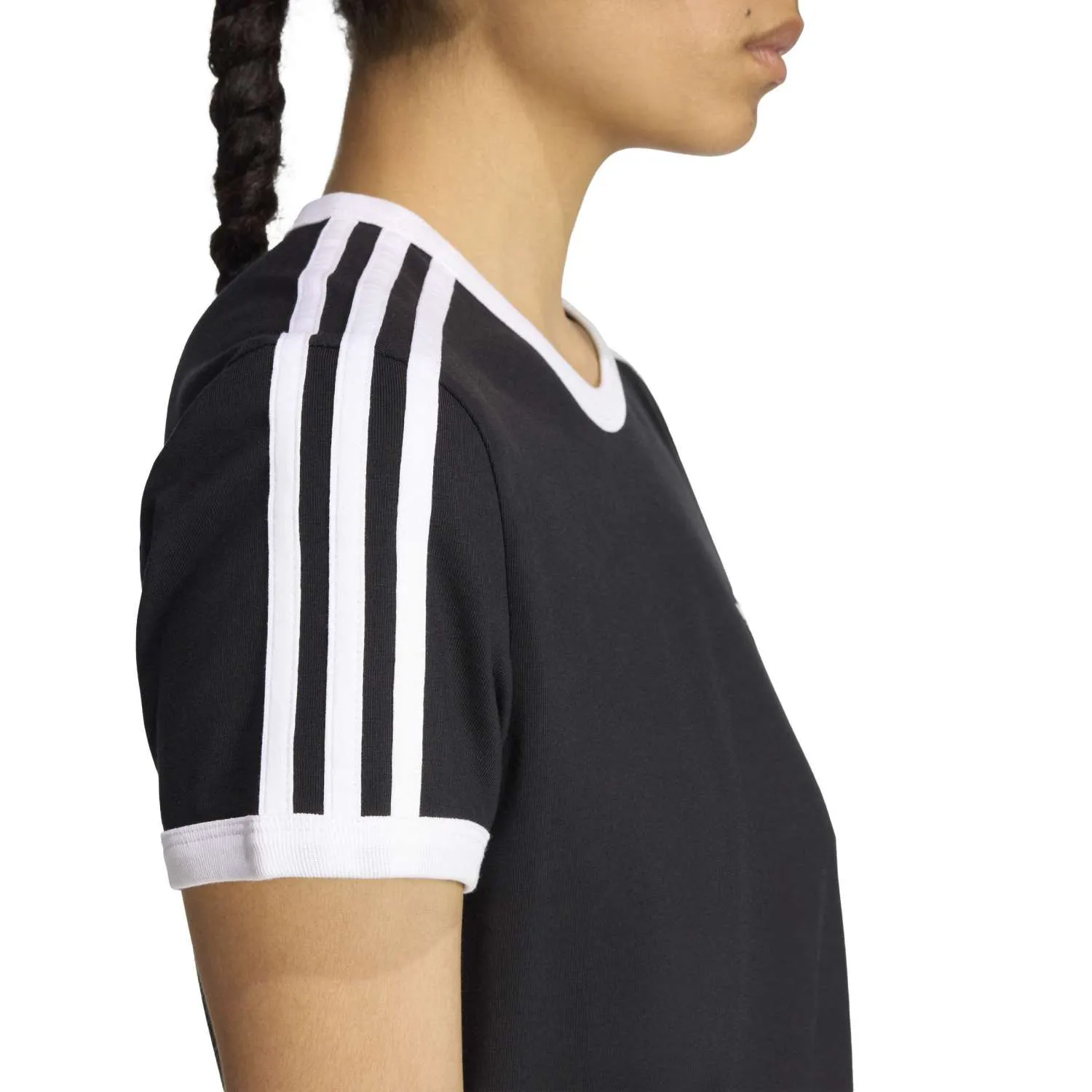 adidas Kadın 3 Şeritli Siyah Elbise KD7978 - Görsel 4