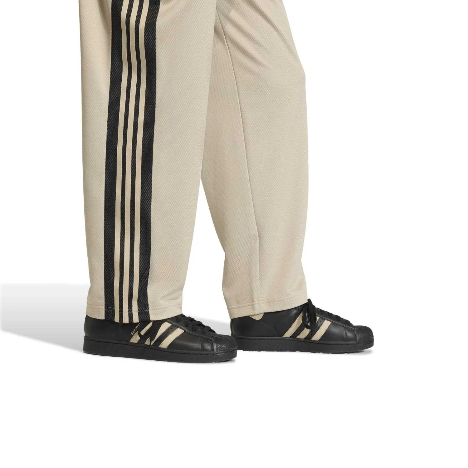 adidas Erkek Bej Bol File Eşofman Altı KE0116 - Görsel 3