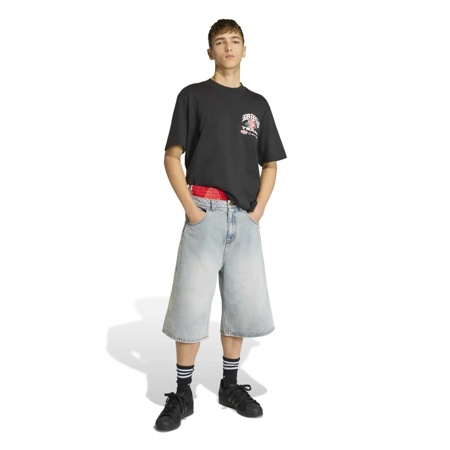 adidas Erkek Mavi Denim Şort KE0133 - Görsel 2