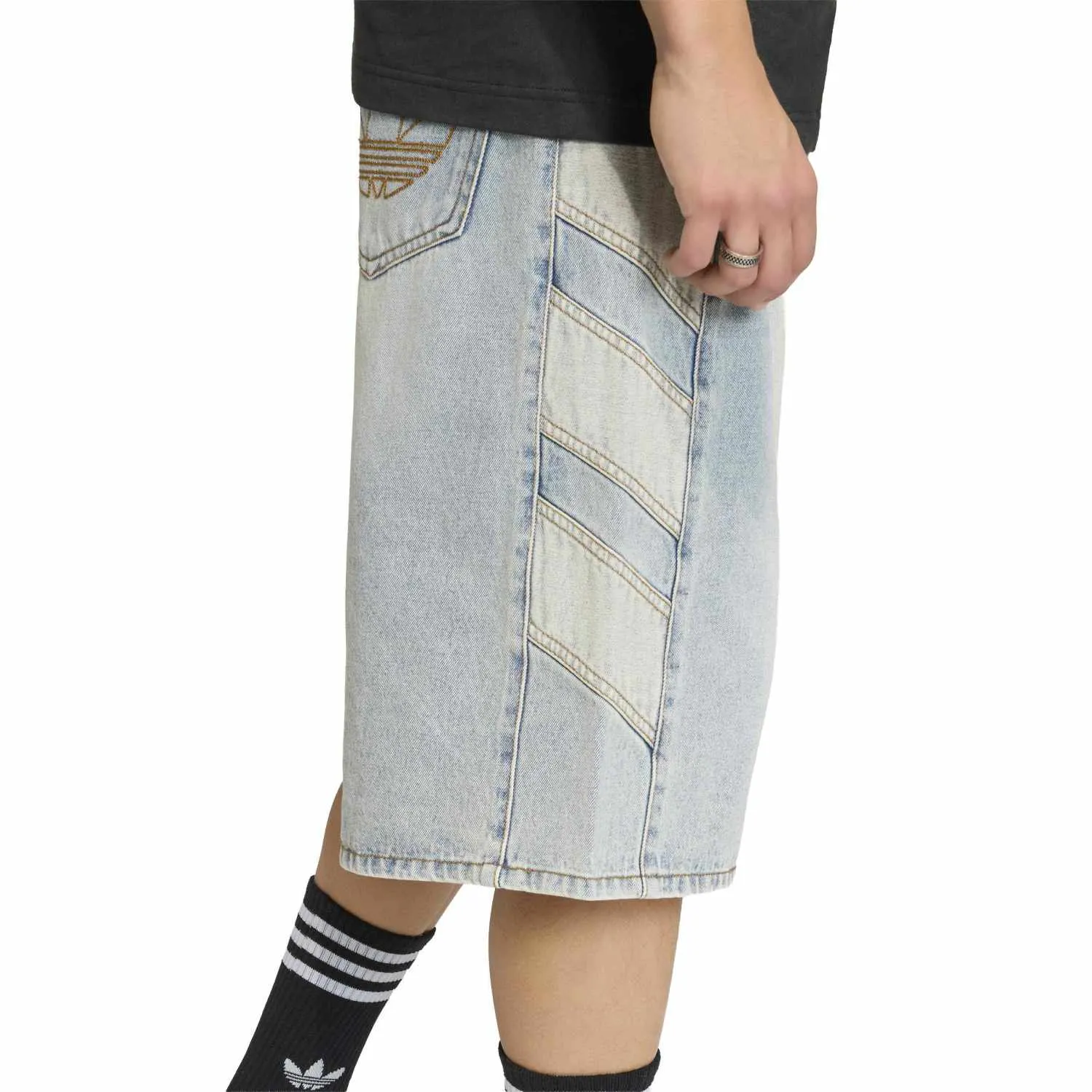 adidas Erkek Mavi Denim Şort KE0133 - Görsel 3