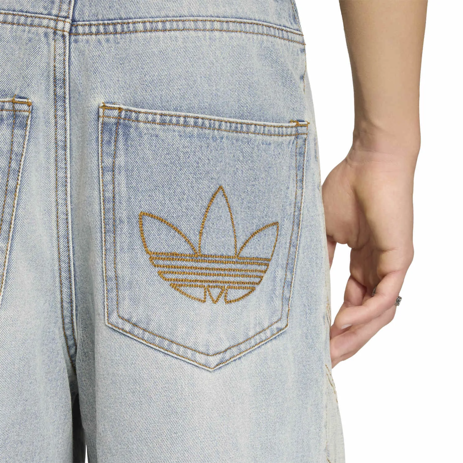adidas Erkek Mavi Denim Şort KE0133 - Görsel 4
