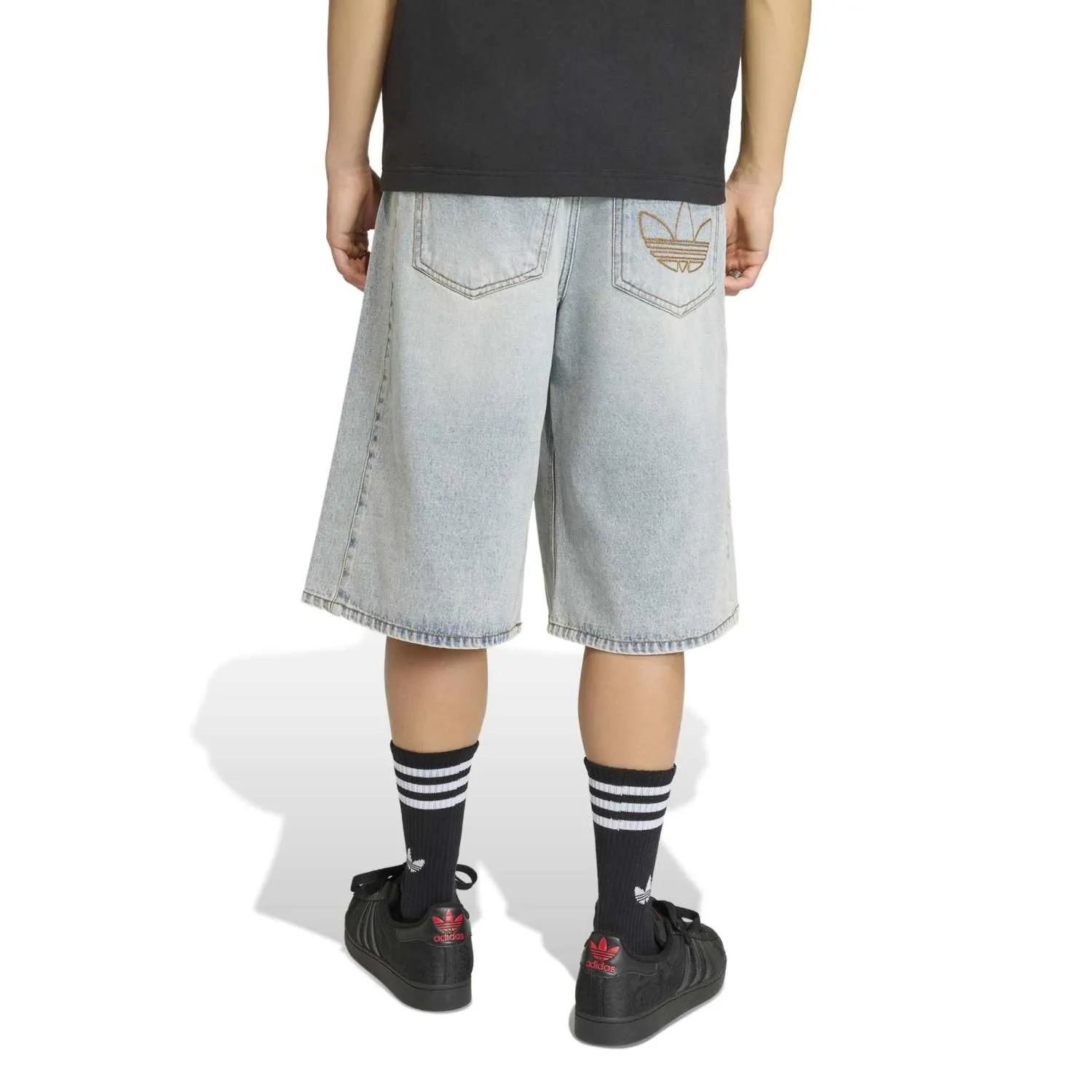 adidas Erkek Mavi Denim Şort KE0133 - Görsel 5