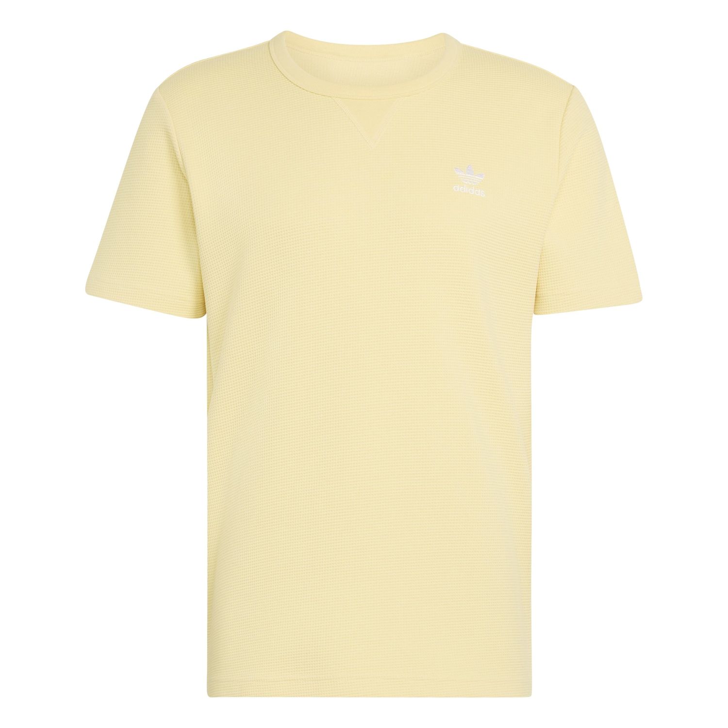 adidas Erkek Turuncu Trefoil Essentials Waffle Tişört KE1153