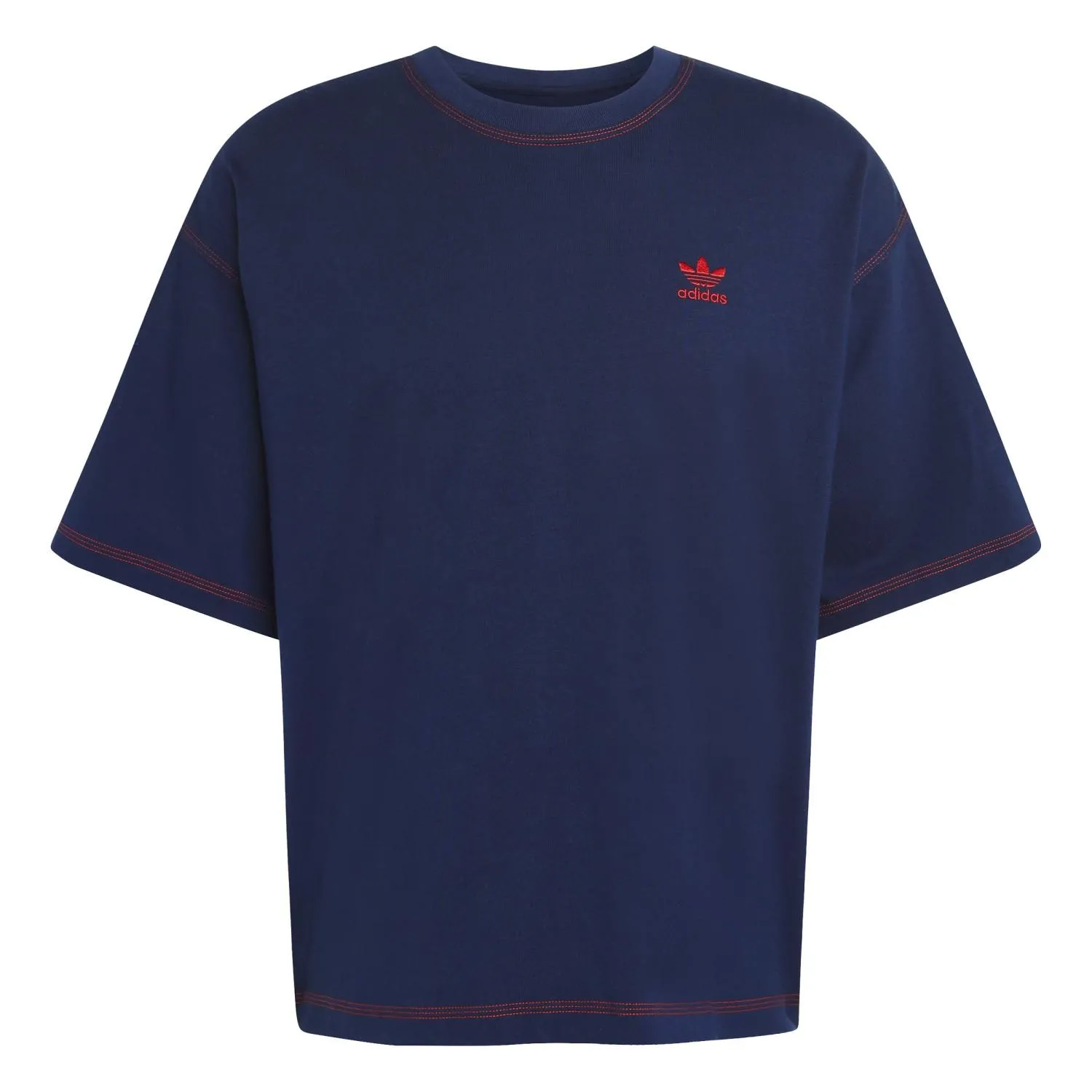 adidas Erkek Mavi Trefoil Essentials Tişört KE1206 - Görsel 1