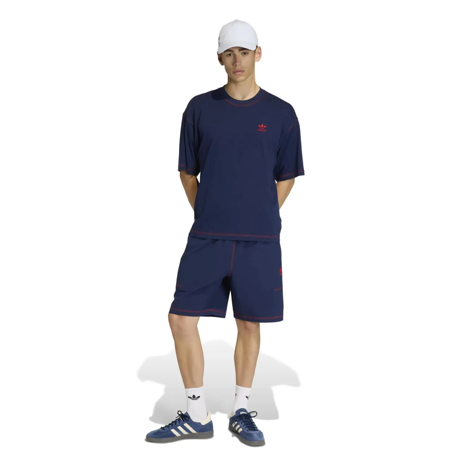 adidas Erkek Mavi Trefoil Essentials Tişört KE1206 - Görsel 2