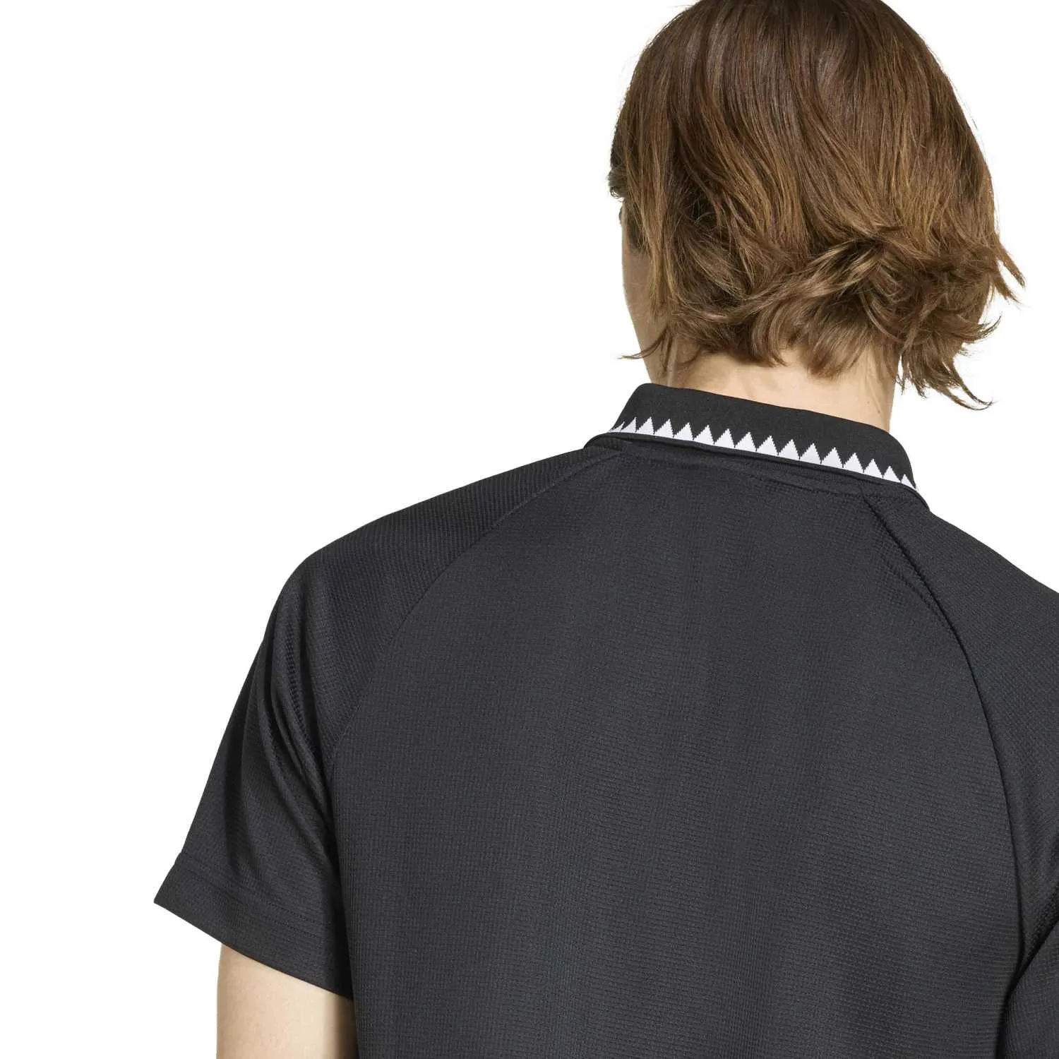 adidas Erkek Siyah Göğüs Çizgili Polo Tişört KE2141 - Görsel 3