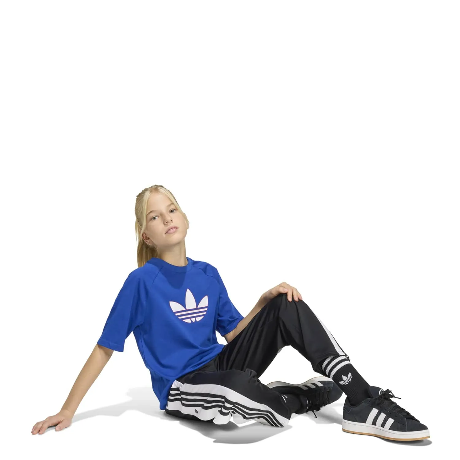 adidas Çocuk Graphic Trefoil Mavi Tişört KE2872 - Görsel 2