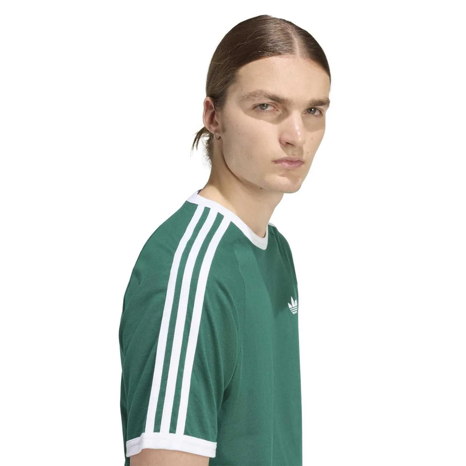 adidas Erkek 3 Şeritli Yeşil Tişört KE3534 - Görsel 3