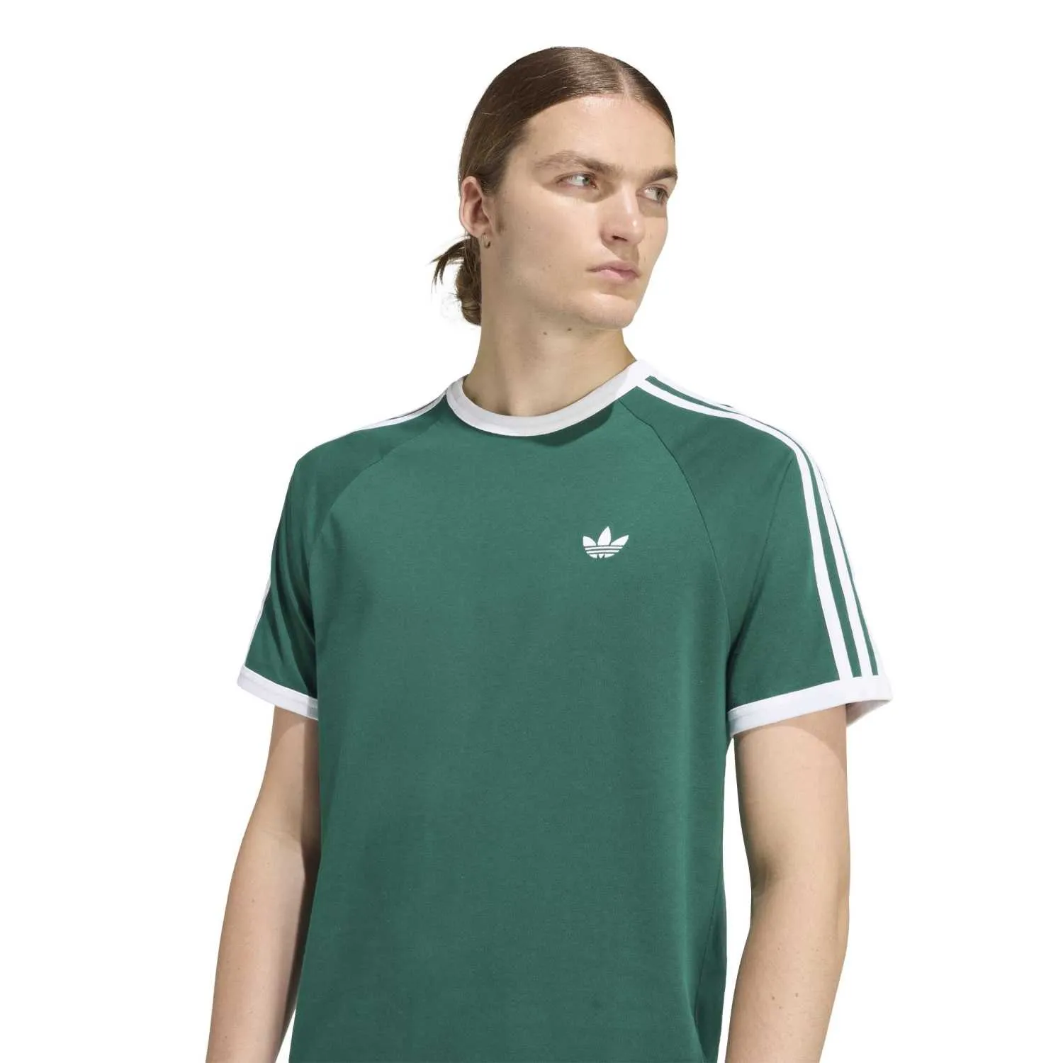 adidas Erkek 3 Şeritli Yeşil Tişört KE3534 - Görsel 4