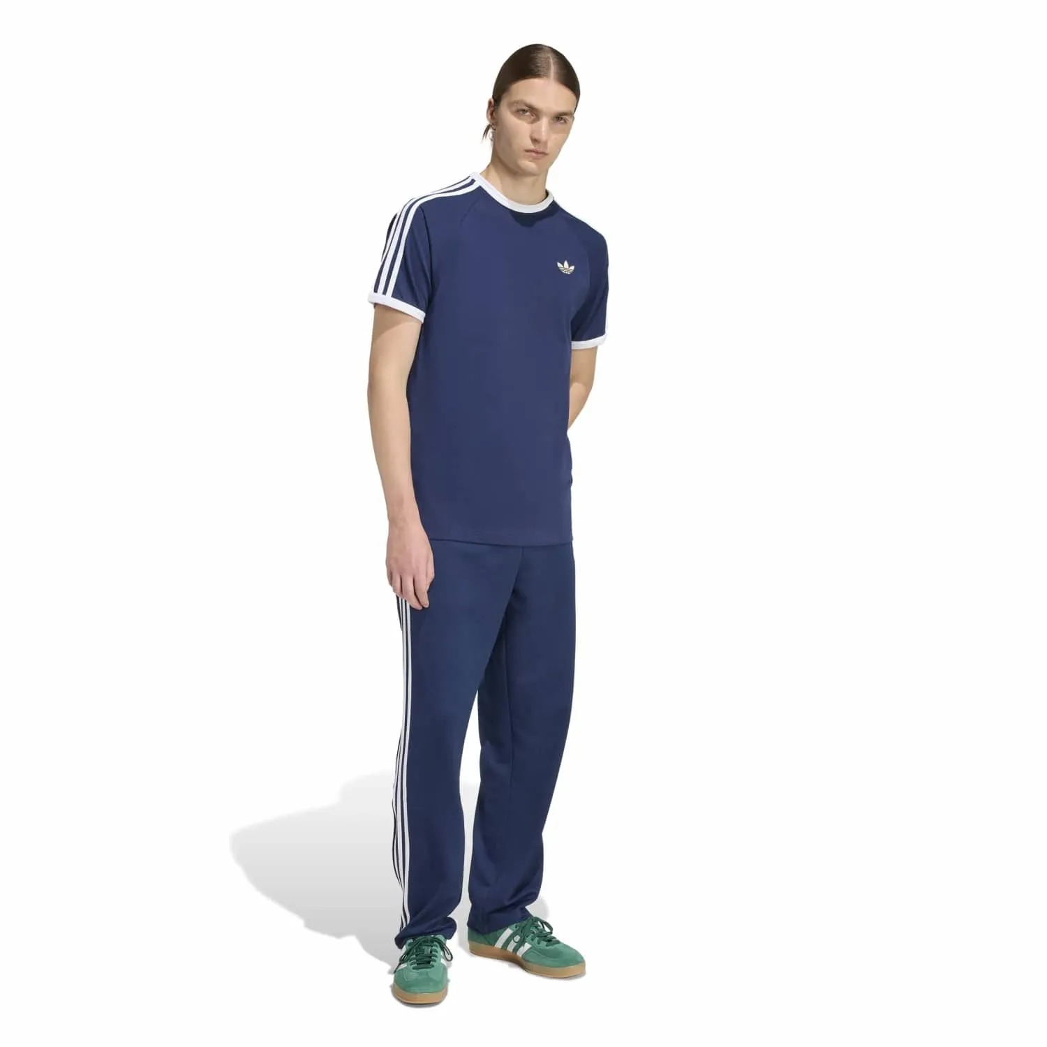 adidas Erkek 3 Şeritli Mavi Tişört KE3536 - Görsel 2