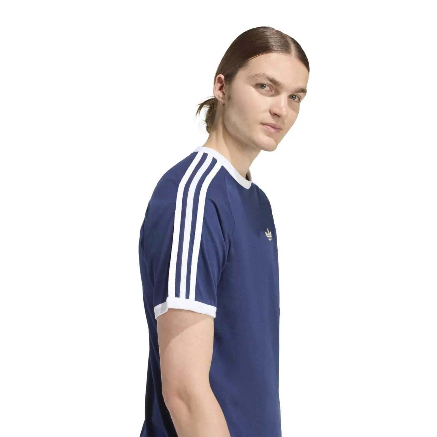 adidas Erkek 3 Şeritli Mavi Tişört KE3536 - Görsel 3