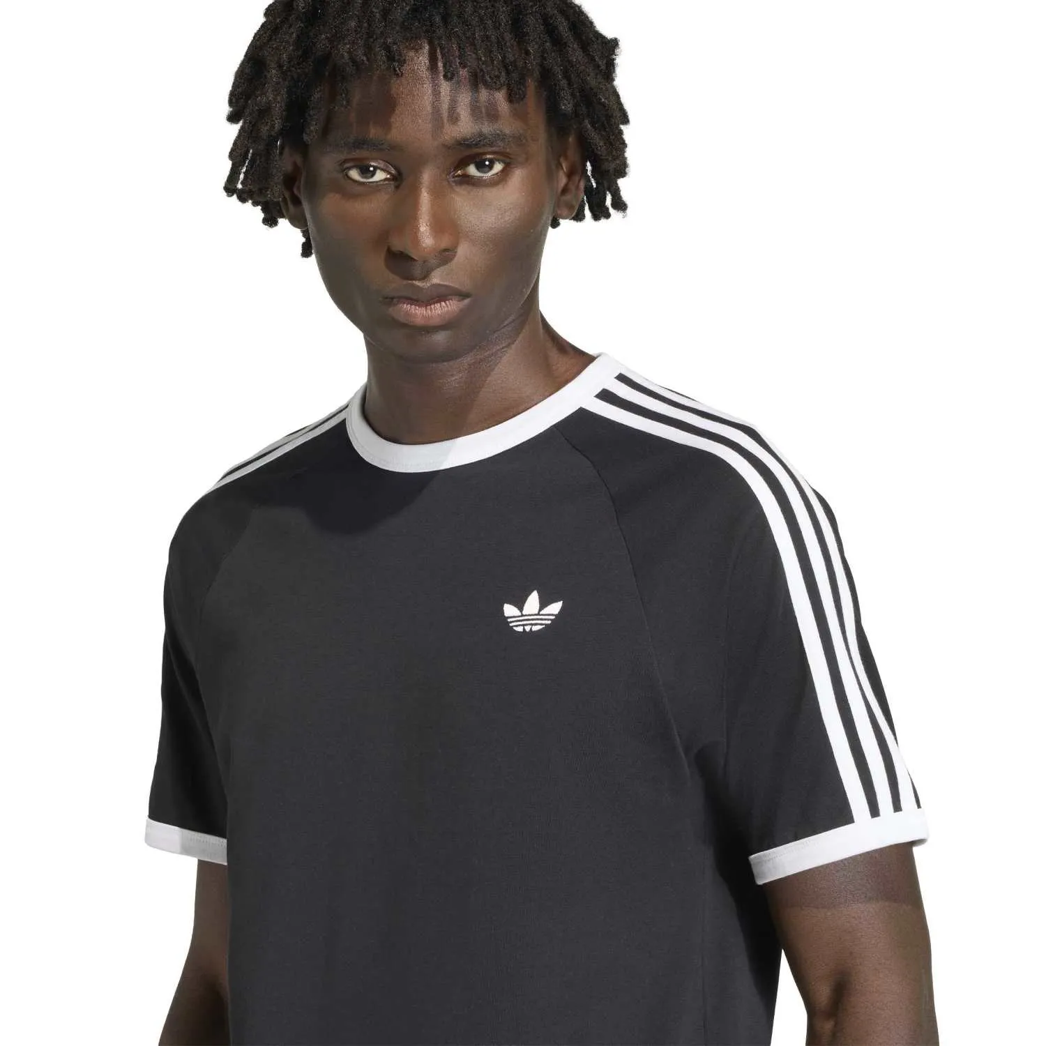 adidas Erkek 3 Şeritli Siyah Tişört KE3538 - Görsel 4