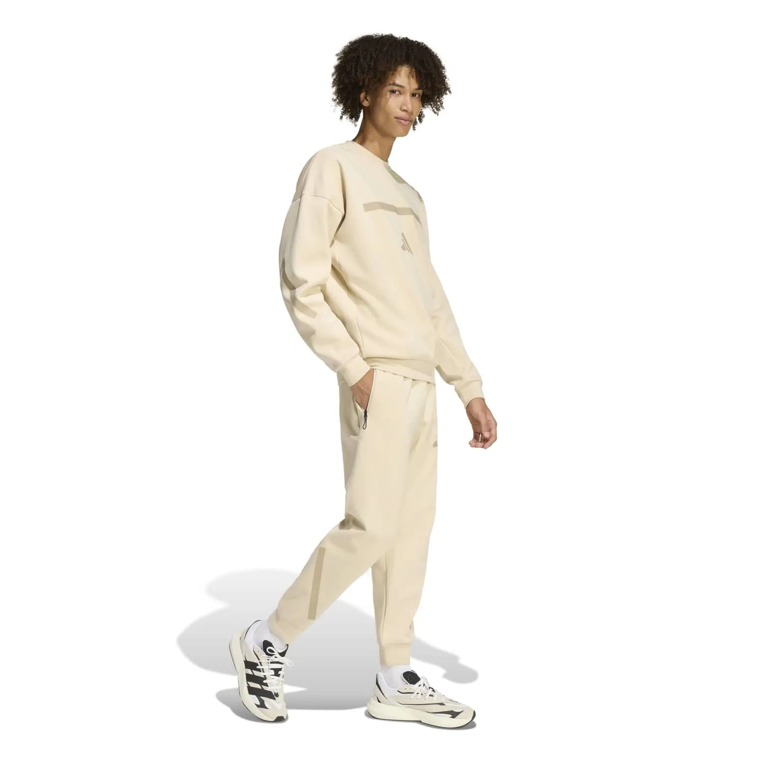 adidas Erkek ZNE Bej Eşofman Altı KE4684 - Görsel 2