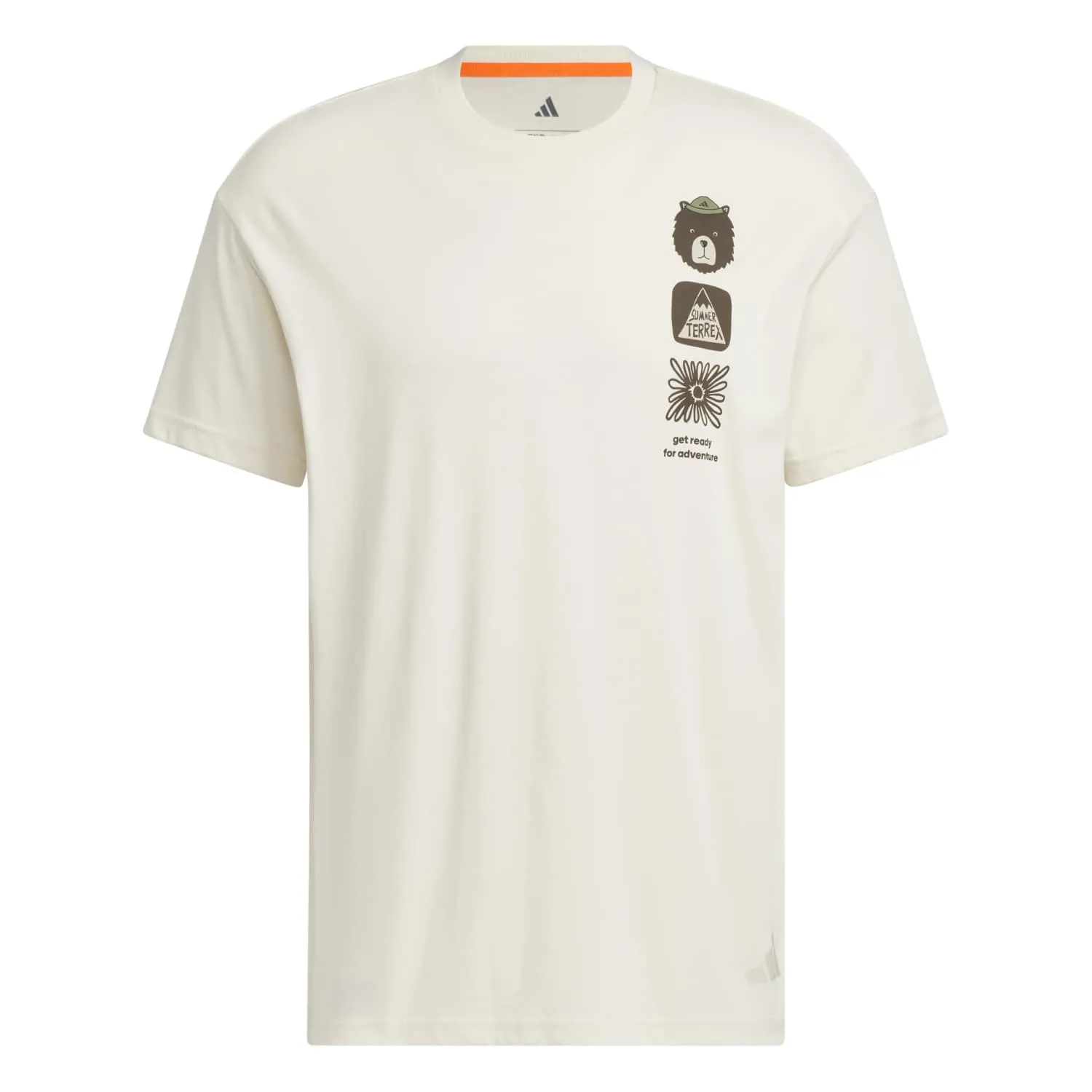 adidas Erkek TERREX MT GFX Beyaz Tişört KE7078 - Görsel 1