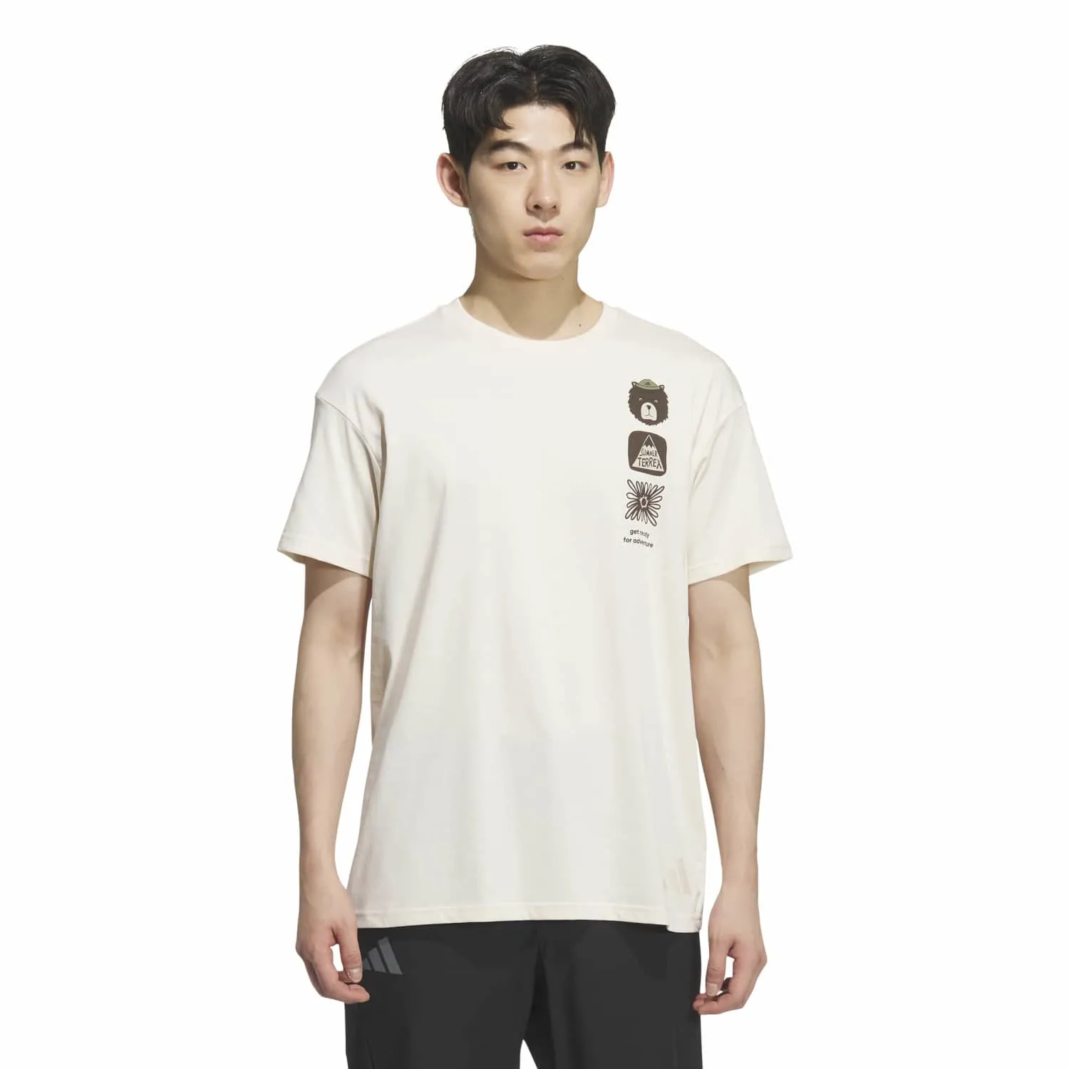 adidas Erkek TERREX MT GFX Beyaz Tişört KE7078 - Görsel 2
