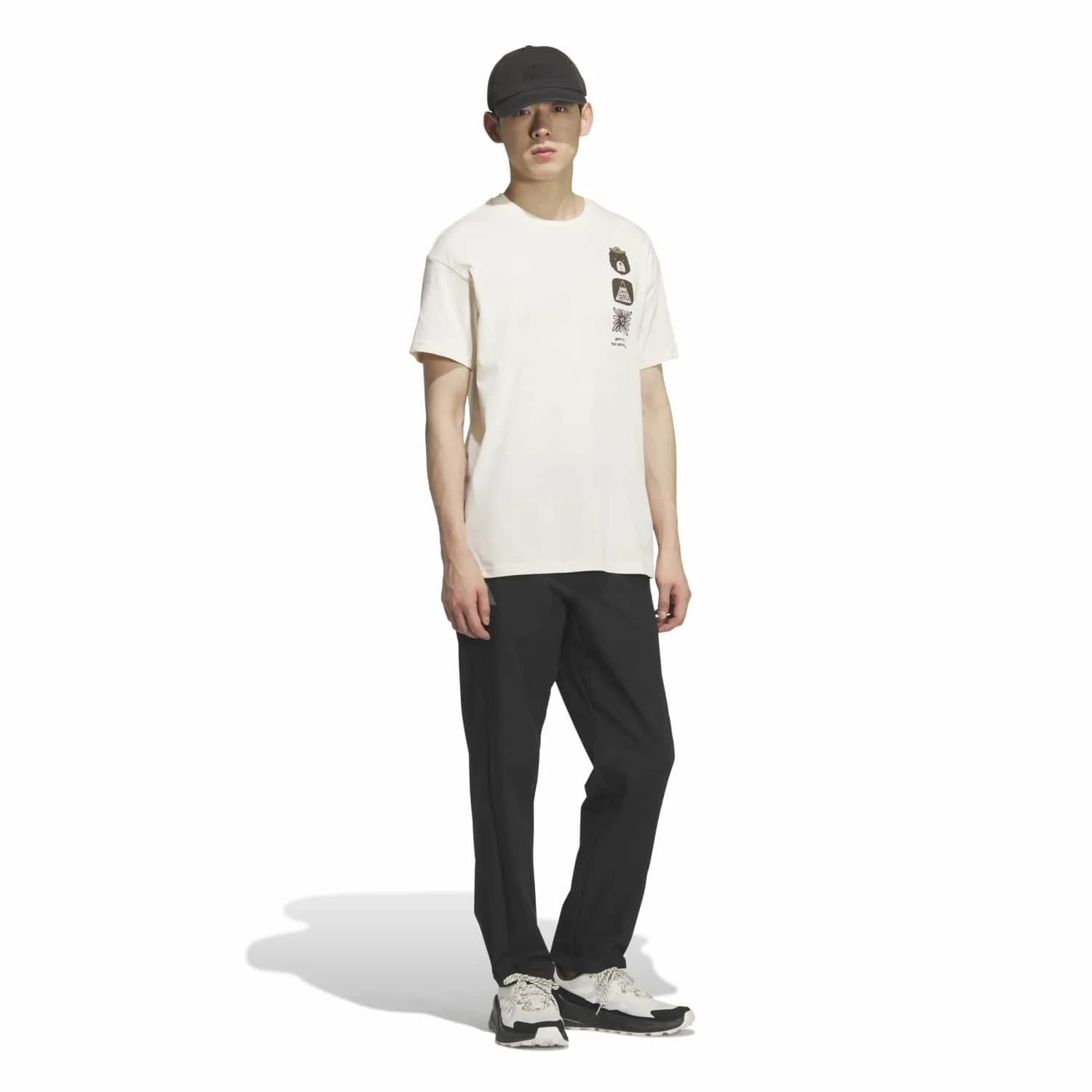 adidas Erkek TERREX MT GFX Beyaz Tişört KE7078 - Görsel 4