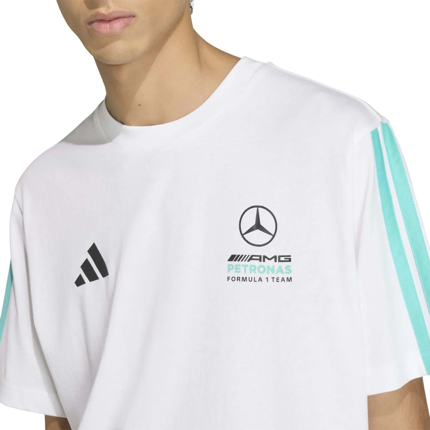 adidas Erkek MER DNA TEE M Beyaz Tişört KE8162 - Görsel 3