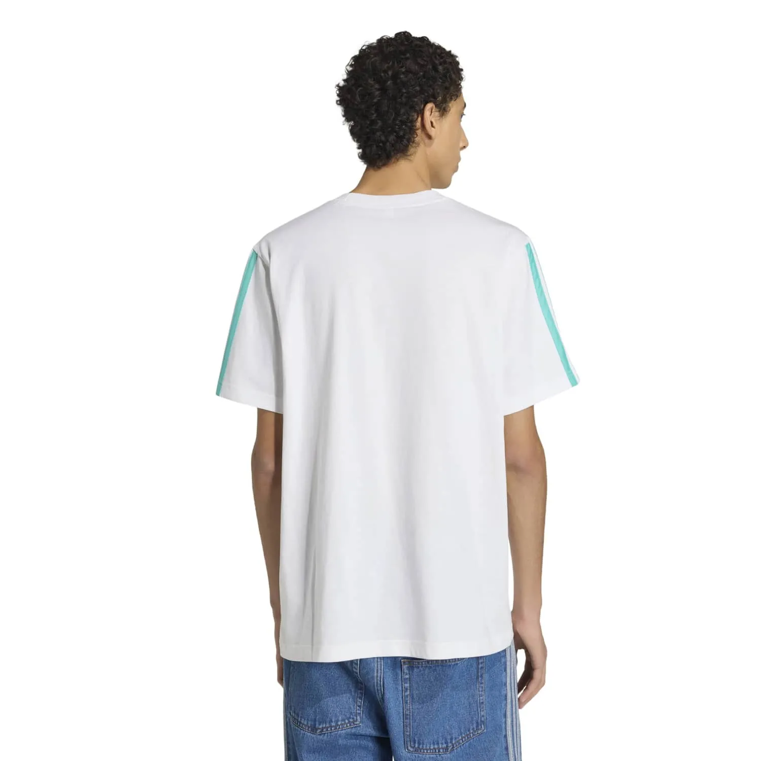 adidas Erkek MER DNA TEE M Beyaz Tişört KE8162 - Görsel 4