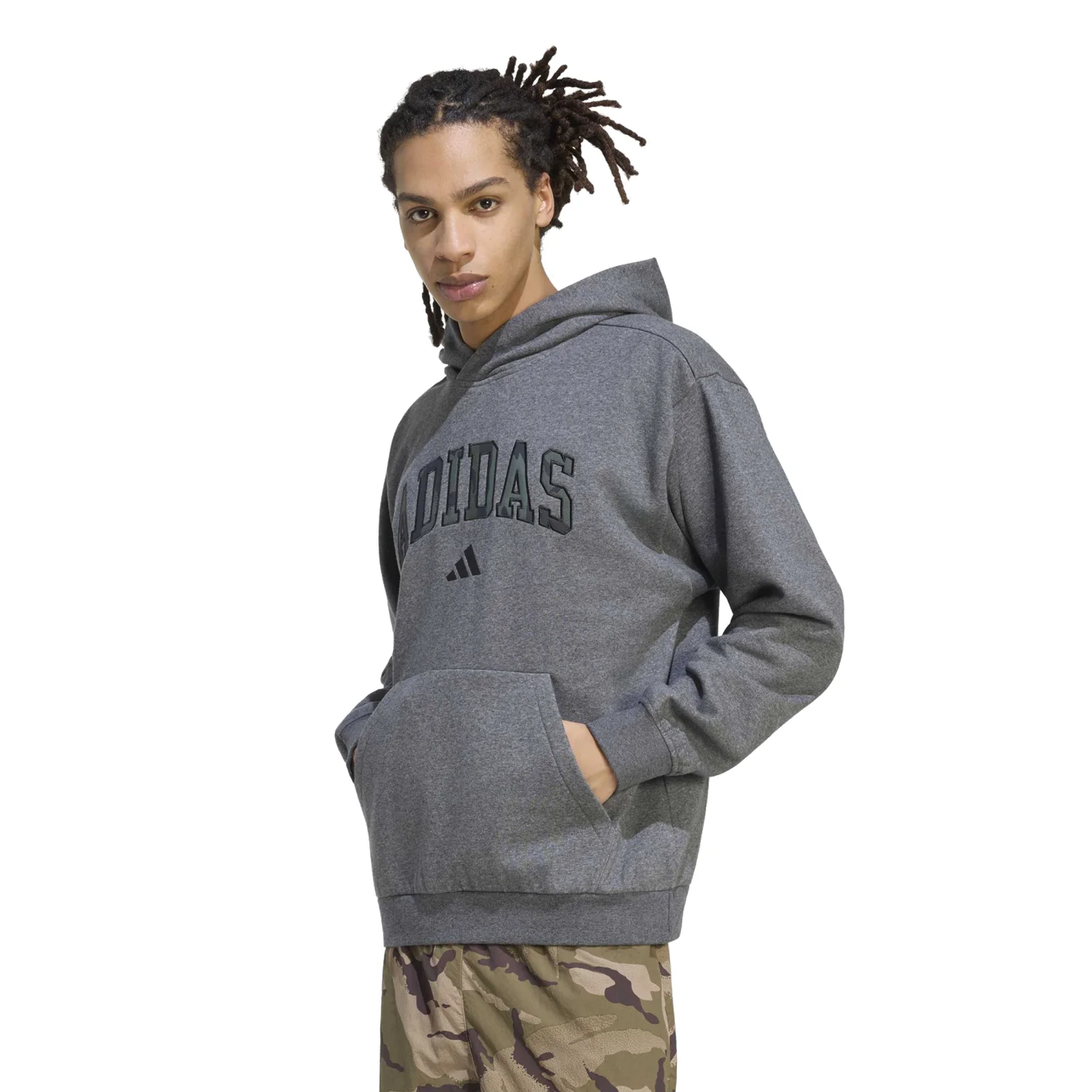 adidas Erkek Seasonal Essentials Camo Hooded Sweatshirt KF4183 - Görsel 2