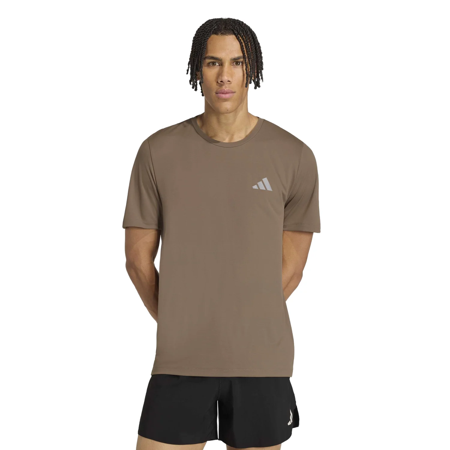 adidas Erkek Bej adi365 Running Essentials Tişört KF5311 - Görsel 2