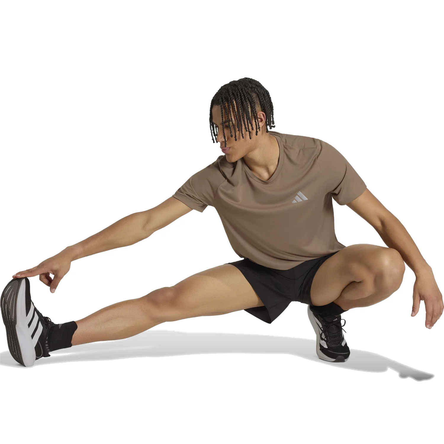 adidas Erkek Bej adi365 Running Essentials Tişört KF5311 - Görsel 4