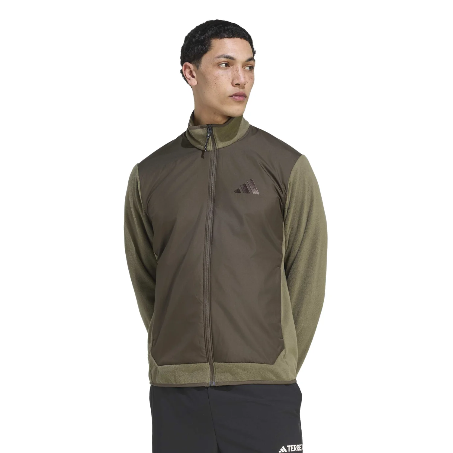 adidas Erkek Multi Essentials Haki Ceket KF9767 - Görsel 2