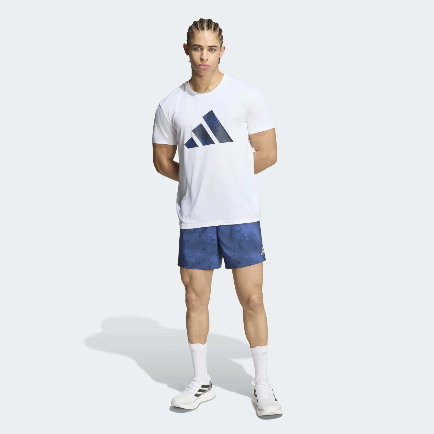 adidas Erkek adi365 Runing Essentials Brand Love Tişört KG3214 - Görsel 5