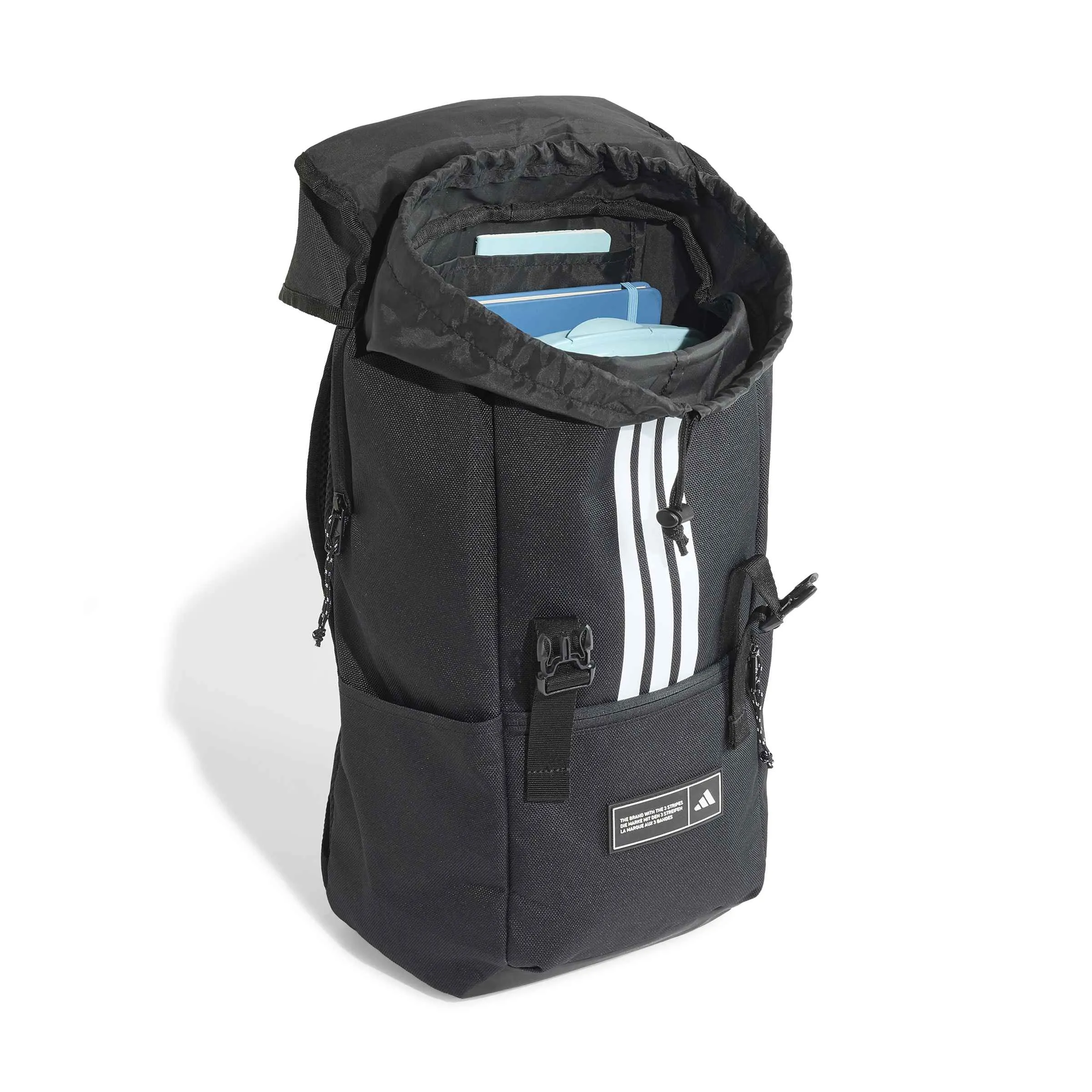 adidas Siyah 3 Şeritli Flap Sırt Çantası KG9575 - Görsel 2