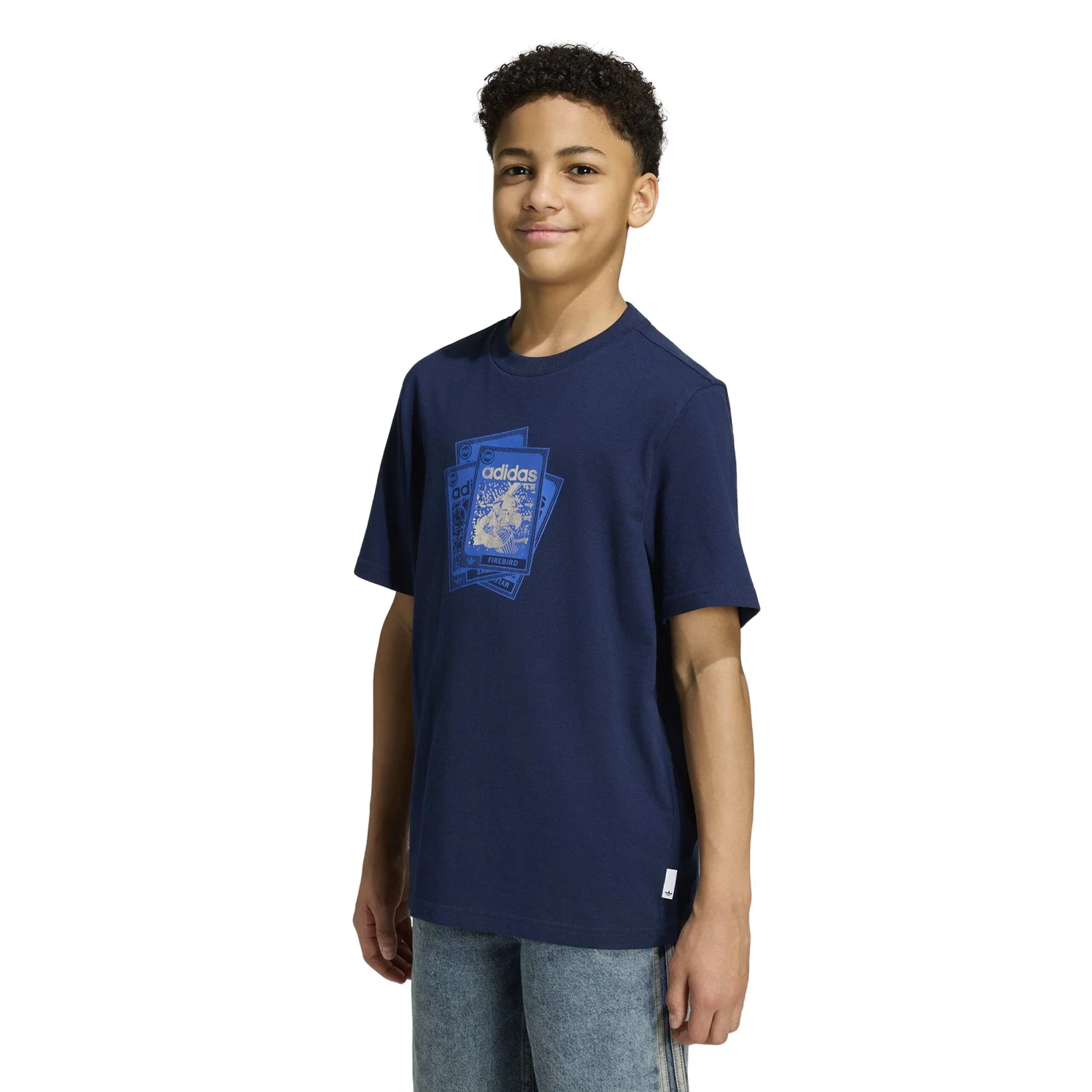 adidas Çocuk Loose Lacivert Tişört KH0720 - Görsel 2