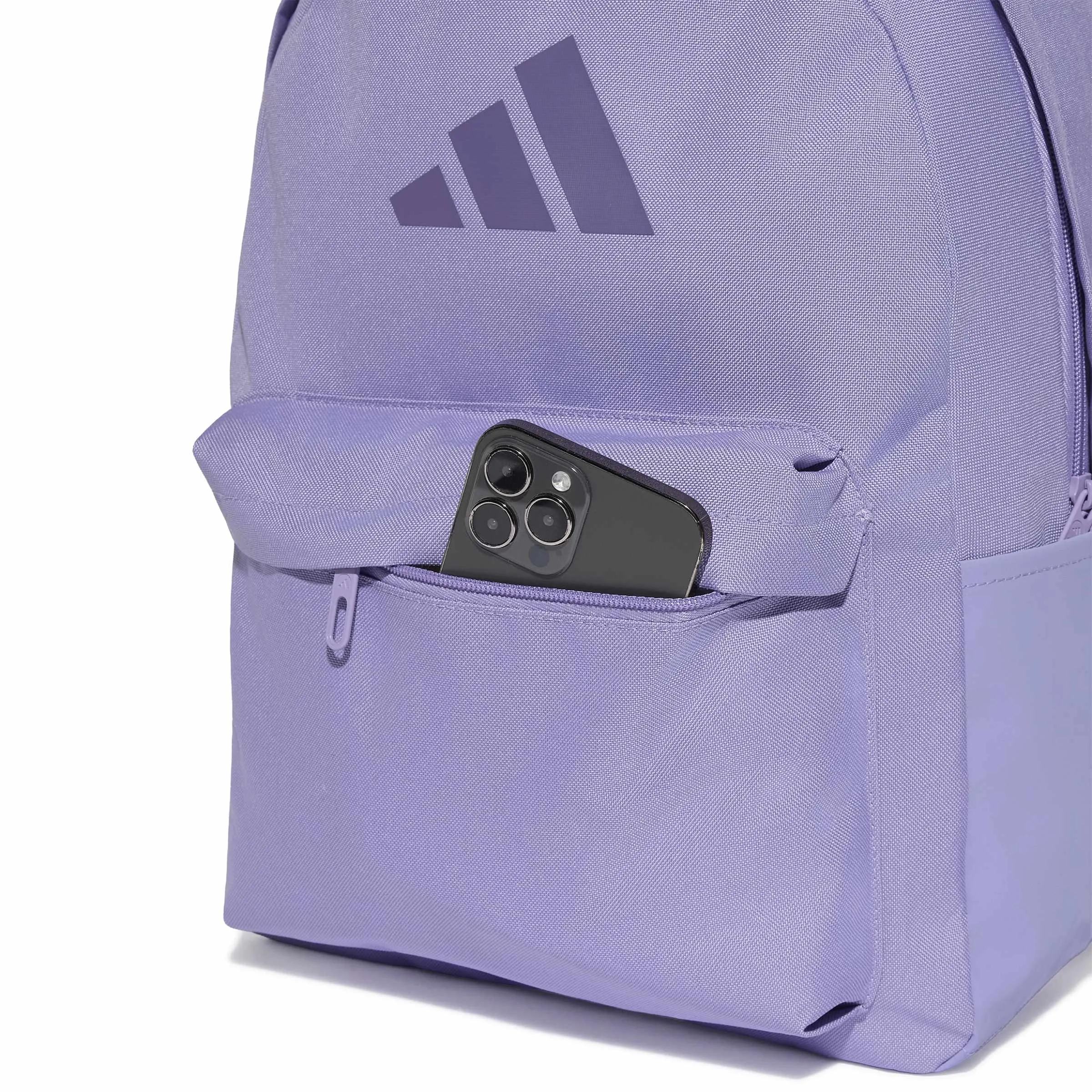 adidas Mor Classic 3 Bar Logo Sırt Çantası KQ6740 - Görsel 5