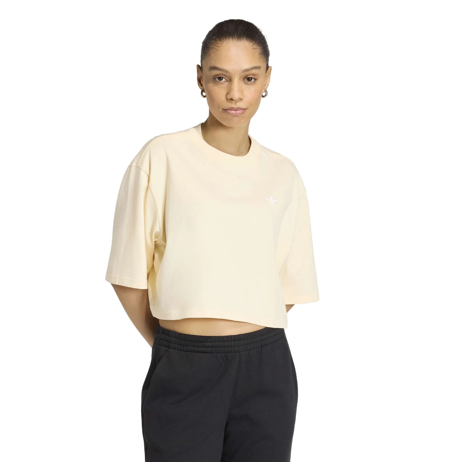adidas Kadın Essentials Crop Tişört KR3594 - Görsel 2