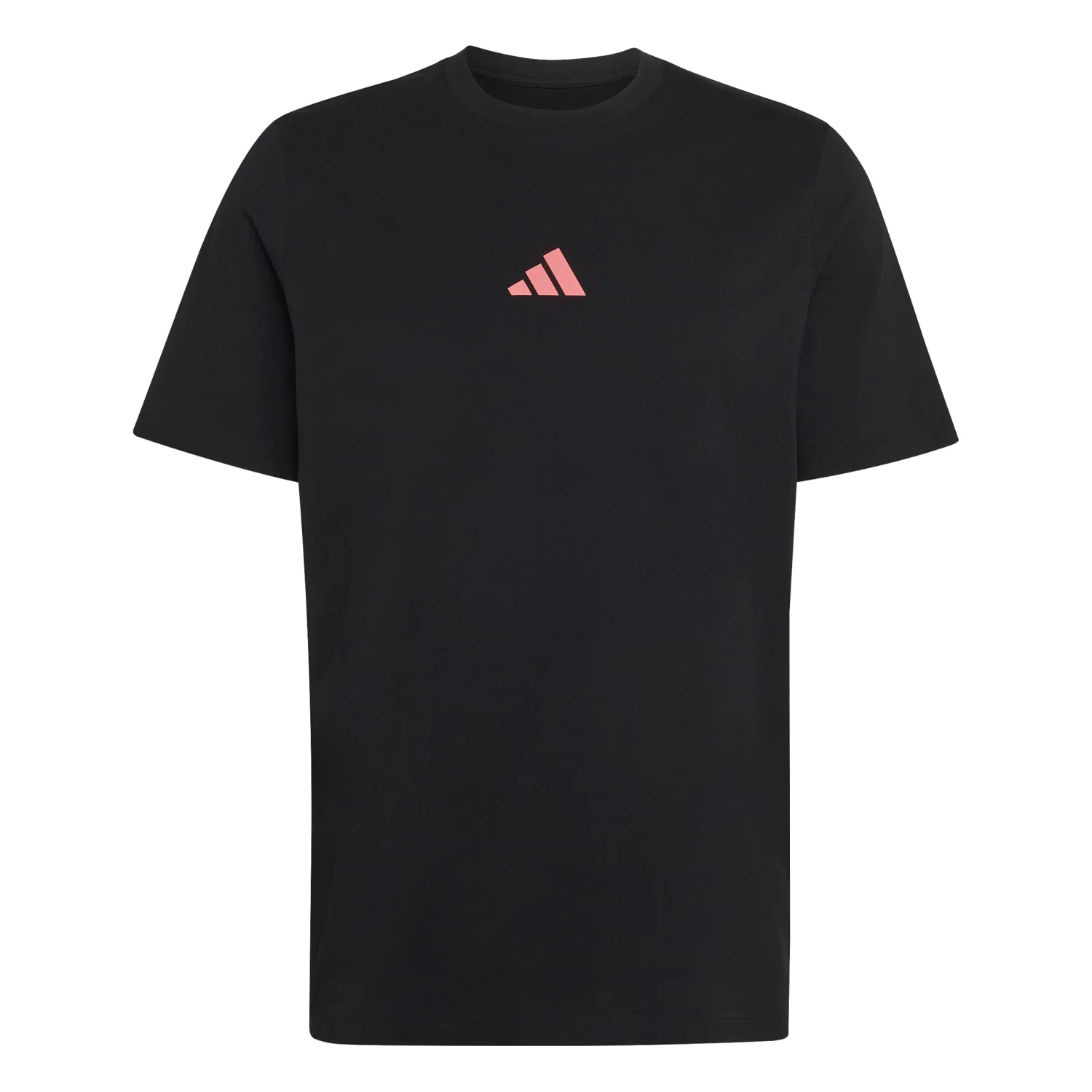 adidas Siyah Slogan Grafik Baskılı Tişört KS2507