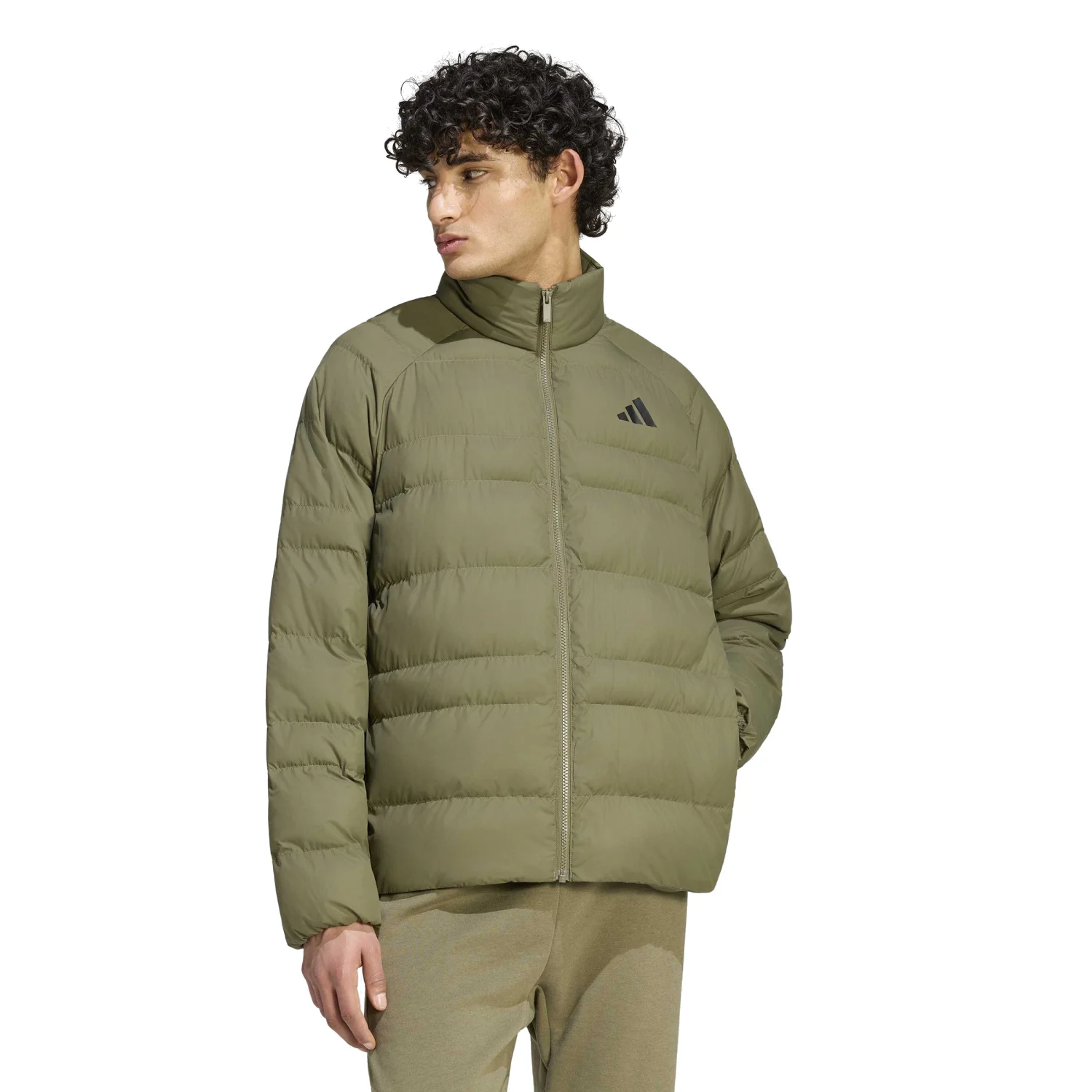 adidas Erkek Essentials Yeşil Mont KS7698 - Görsel 2