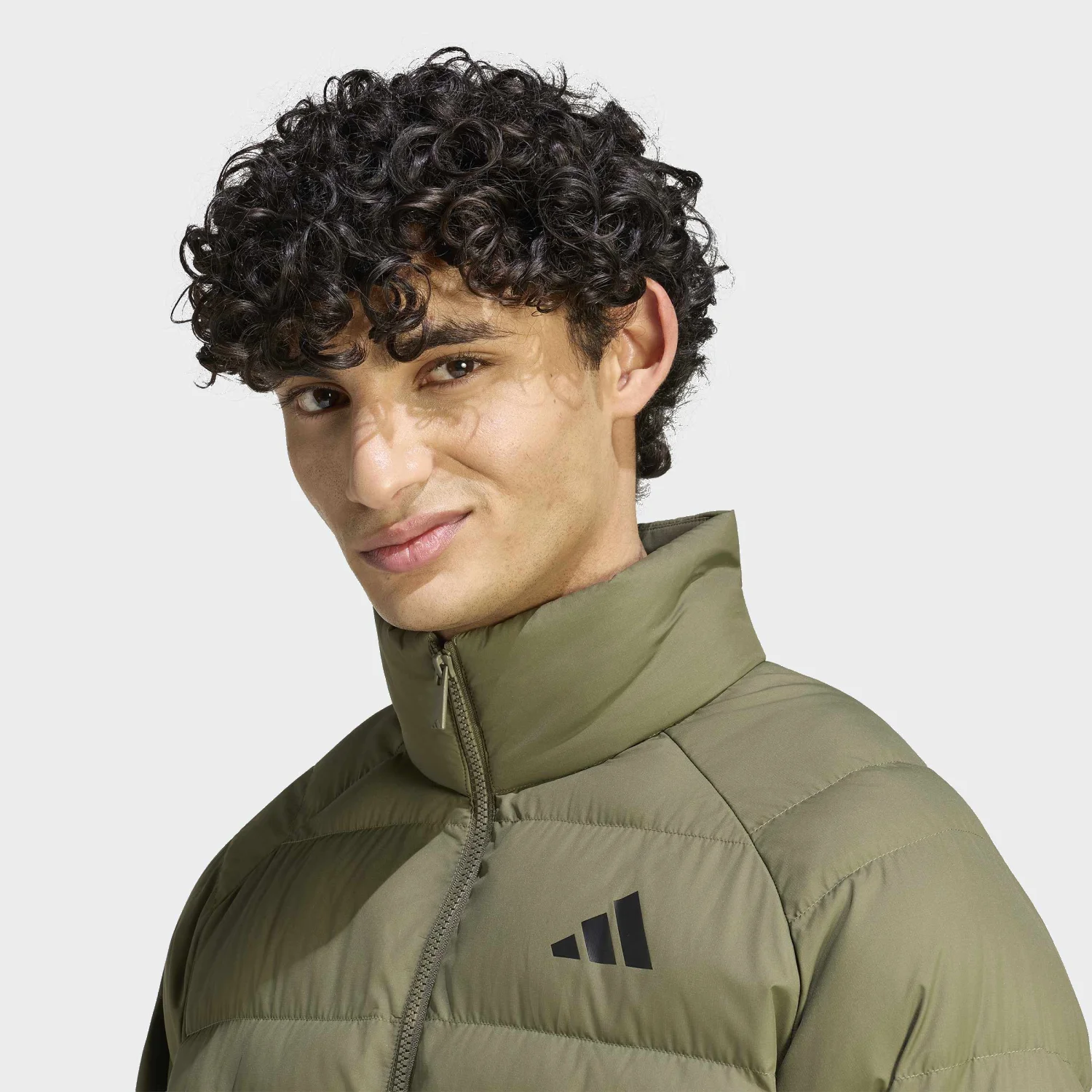 adidas Erkek Essentials Yeşil Mont KS7698 - Görsel 5