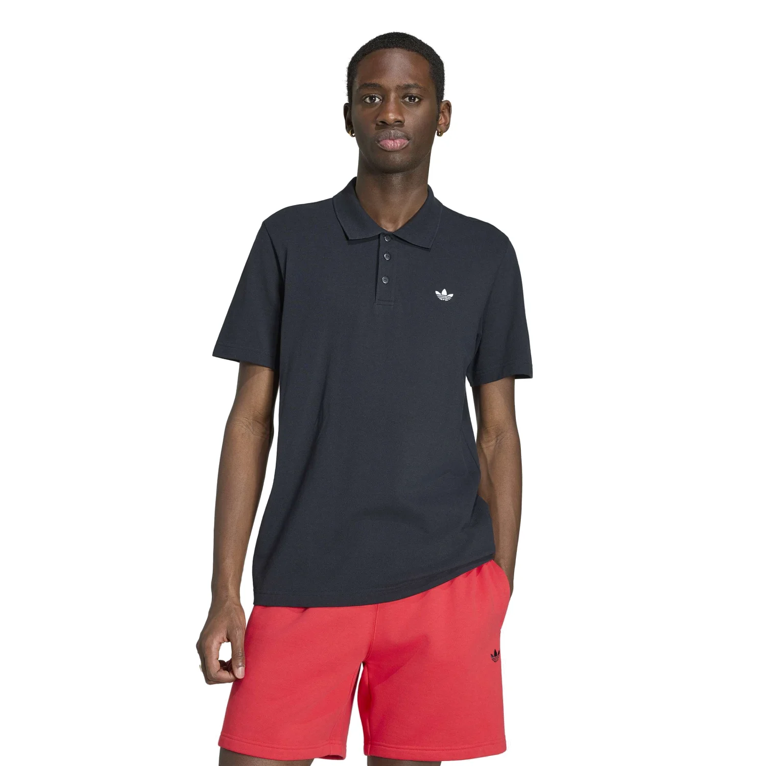 adidas Erkek Essentials Siyah Polo Tişört KS8904 Detay