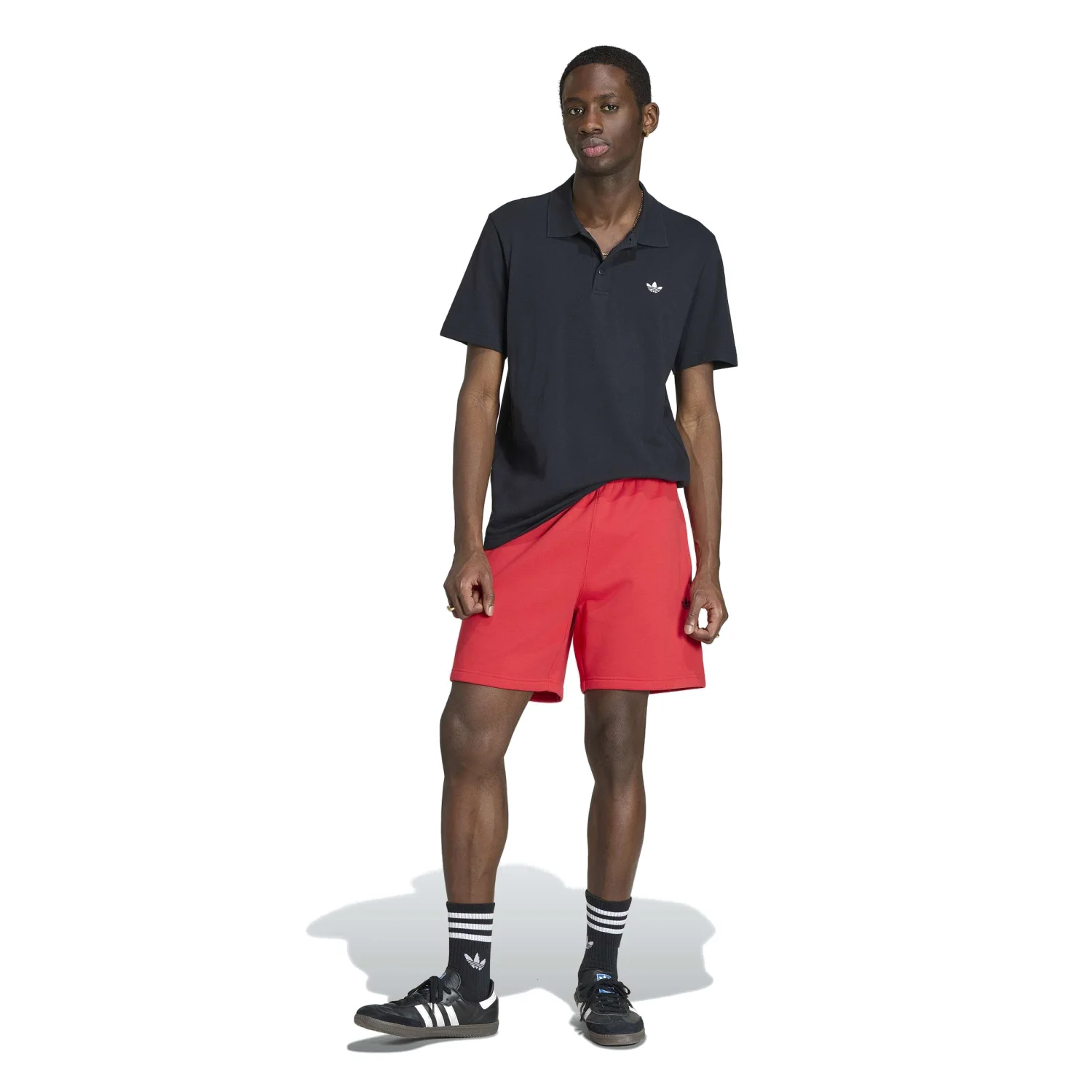 adidas Erkek Essentials Siyah Polo Tişört KS8904 - Görsel 4