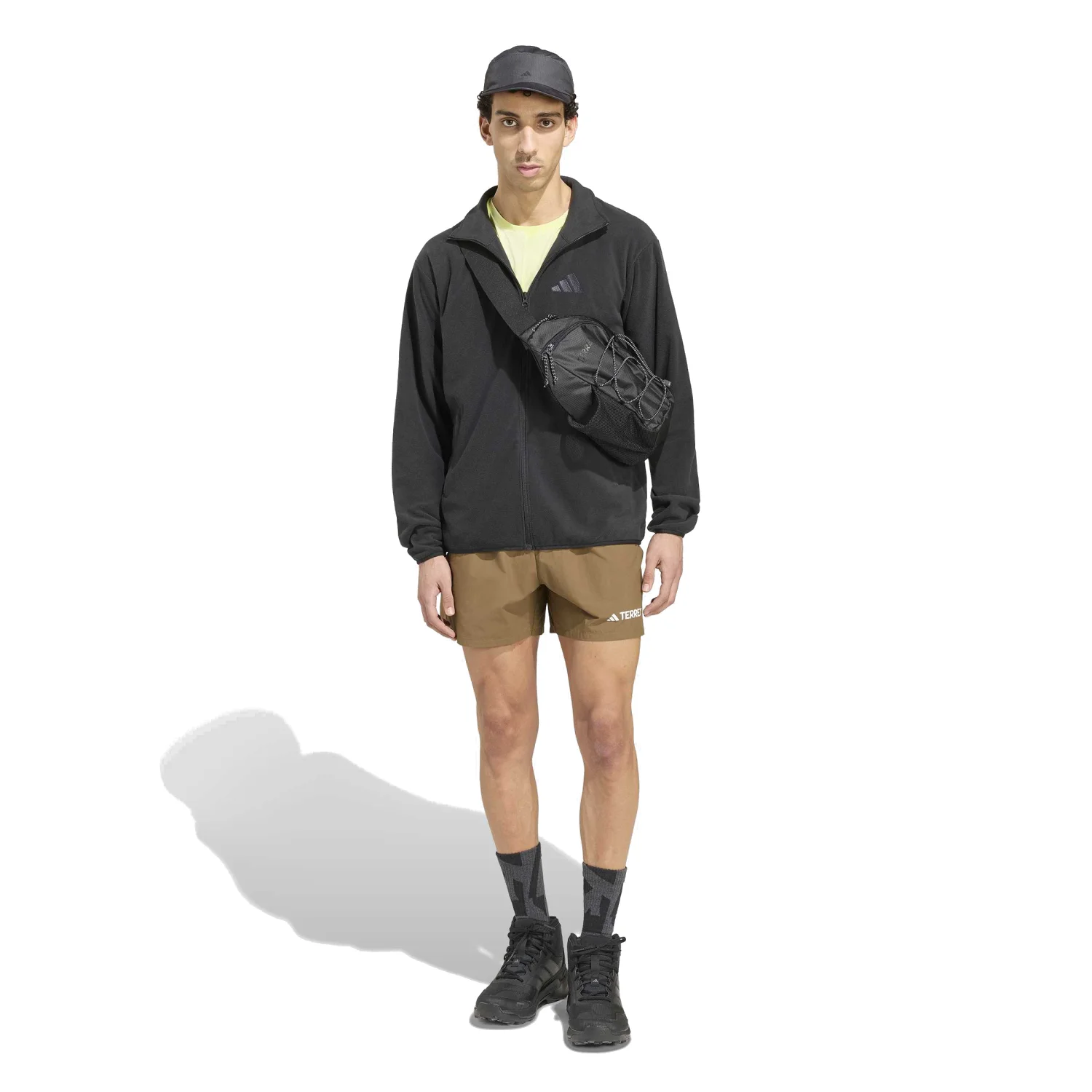 adidas Erkek Terrex Multi Essentials Full Zip Siyah Ceket KY9784 - Görsel 4