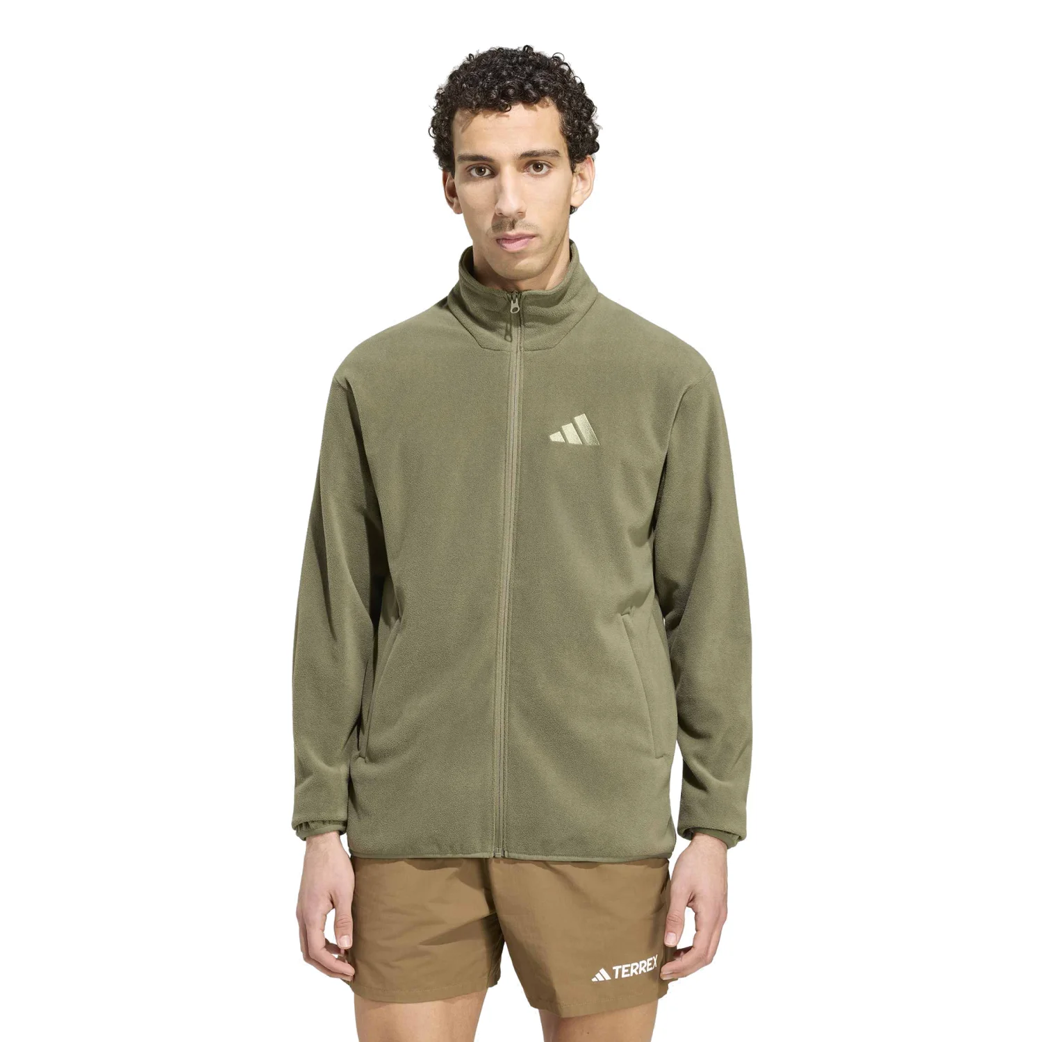 adidas Erkek Terrex Multi Essentials Full Zip Yeşil Ceket KY9785 - Görsel 2
