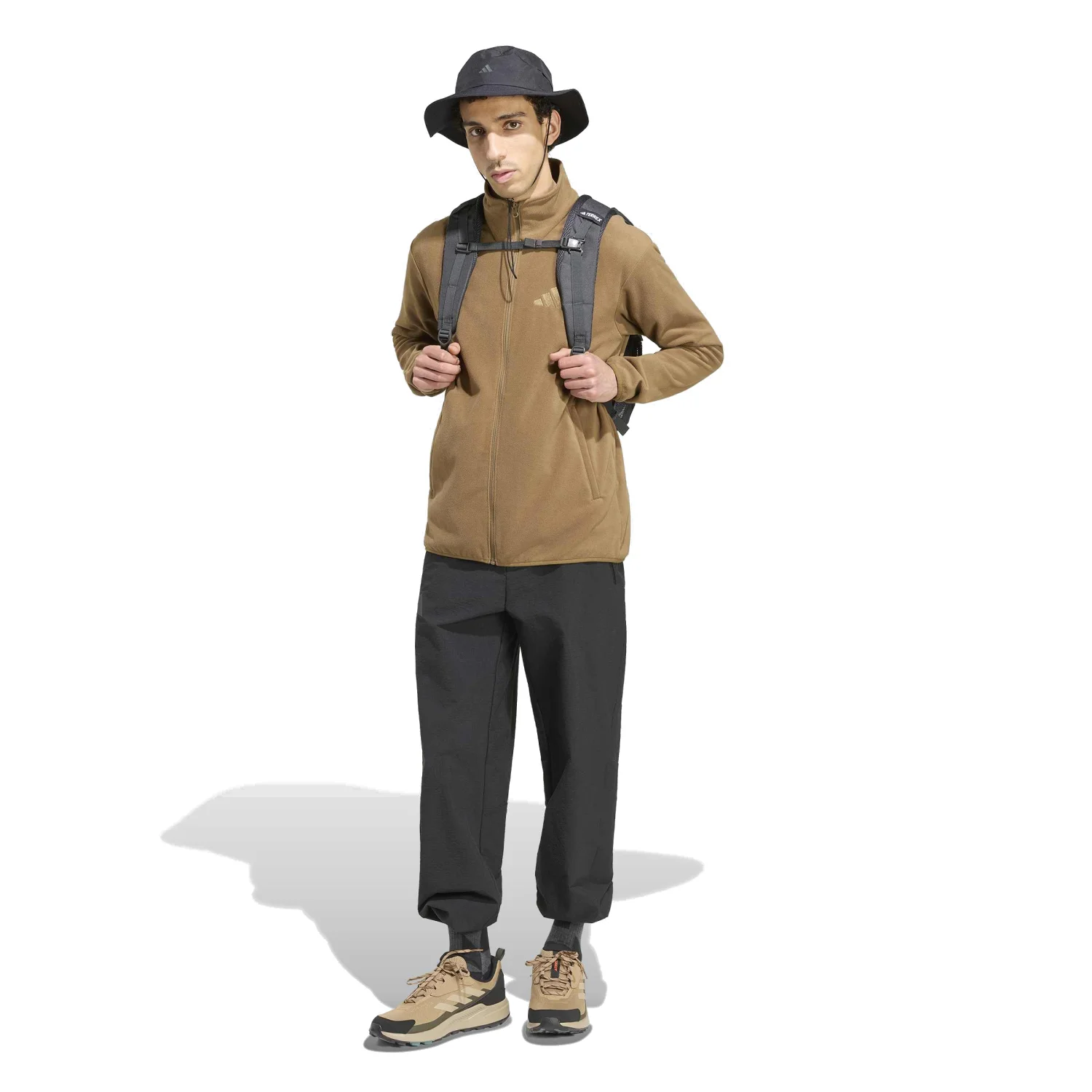 adidas Erkek Terrex Multi Essentials Full Zip Kahverengi Ceket KY9788 - Görsel 4