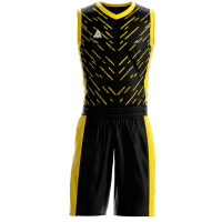 Kap Spor Basketbol Forması Siyah Sarı