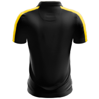 Kap Spor Erkek Polo Yaka T-shirt Siyah Sarı