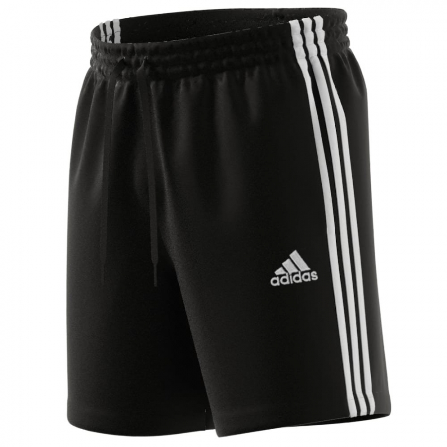 Adidas Erkek Şort Siyah AEROREADY Essentials 3-Stripes GK9988