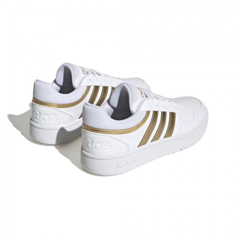 Adidas Kadın Günlük Ayakkabı Beyaz/Altın Hoops 3.0 Hp7972